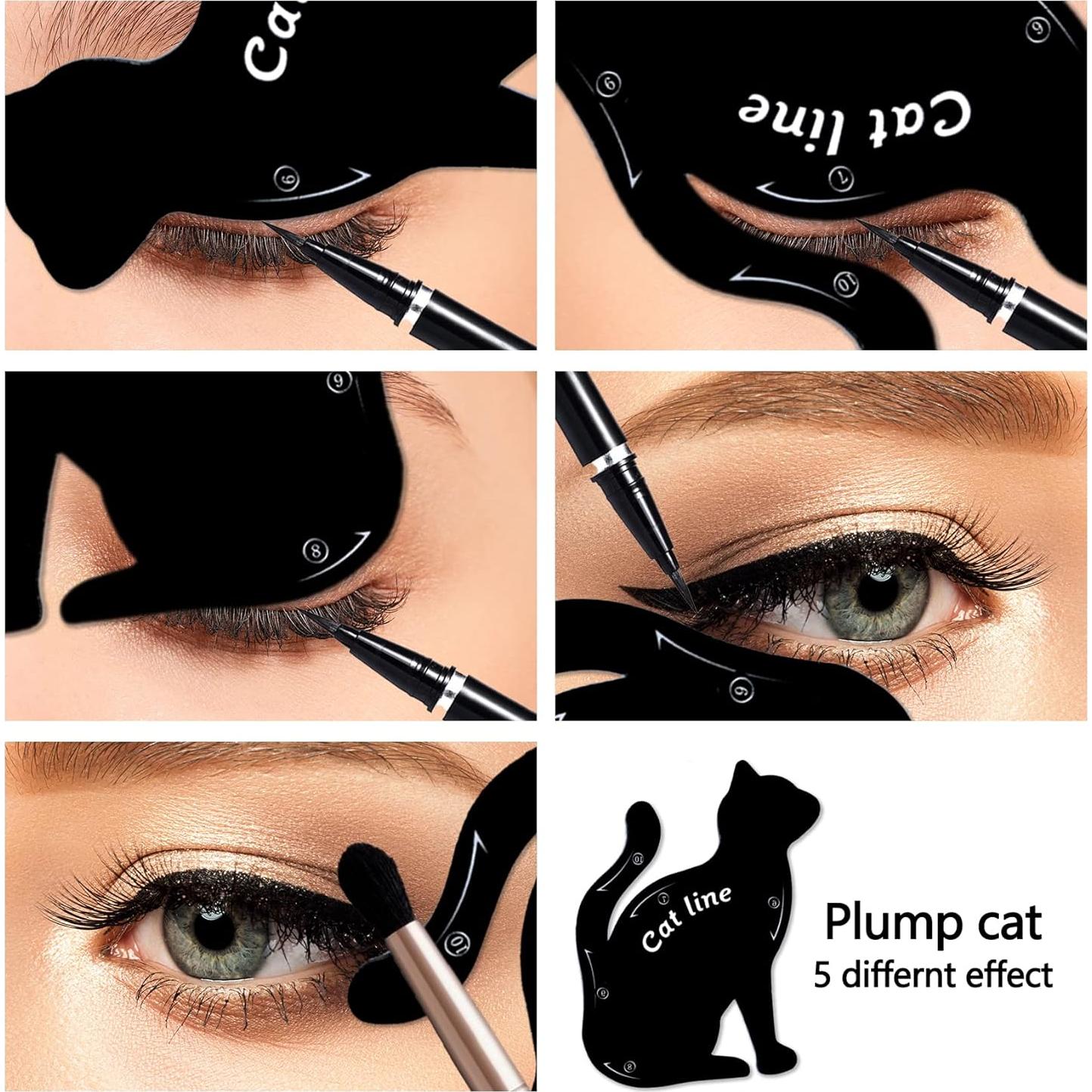 Plantillas de Eyeliner TailaiMei de Silicona Suave - 2 Piezas