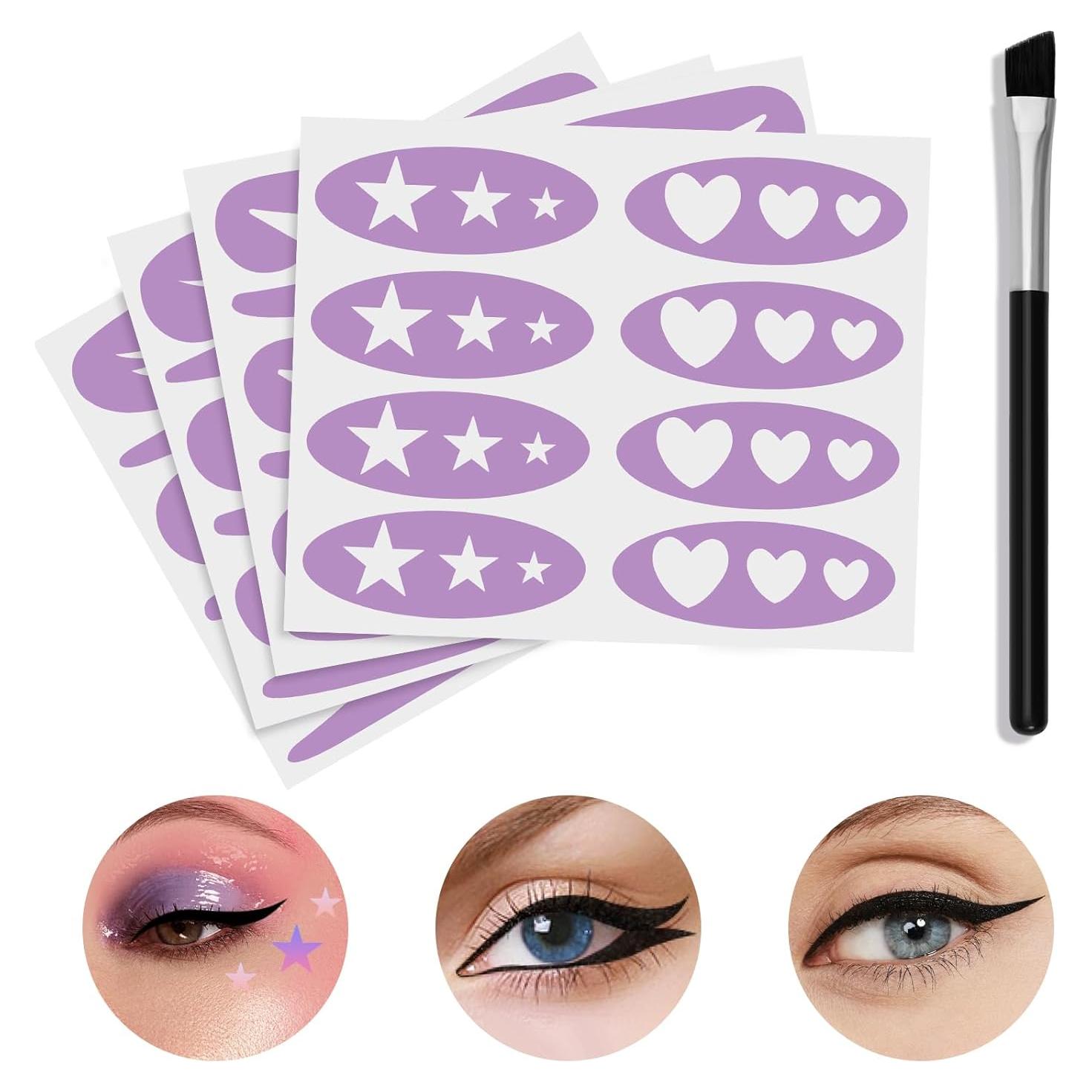 4 Hojas Calcomanías para Delineador Shenzen - Sombra de Ojos