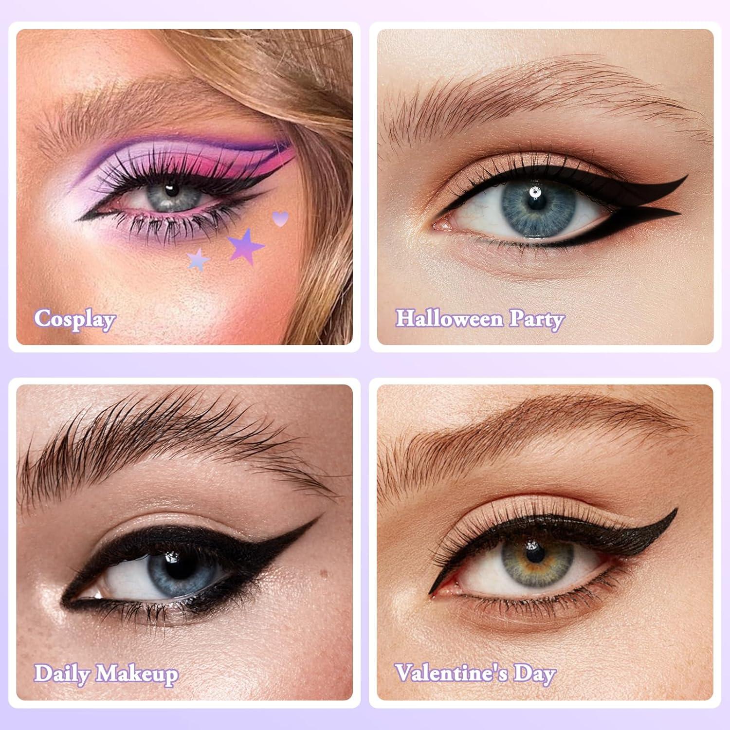 4 Hojas Calcomanías para Delineador Shenzen - Sombra de Ojos