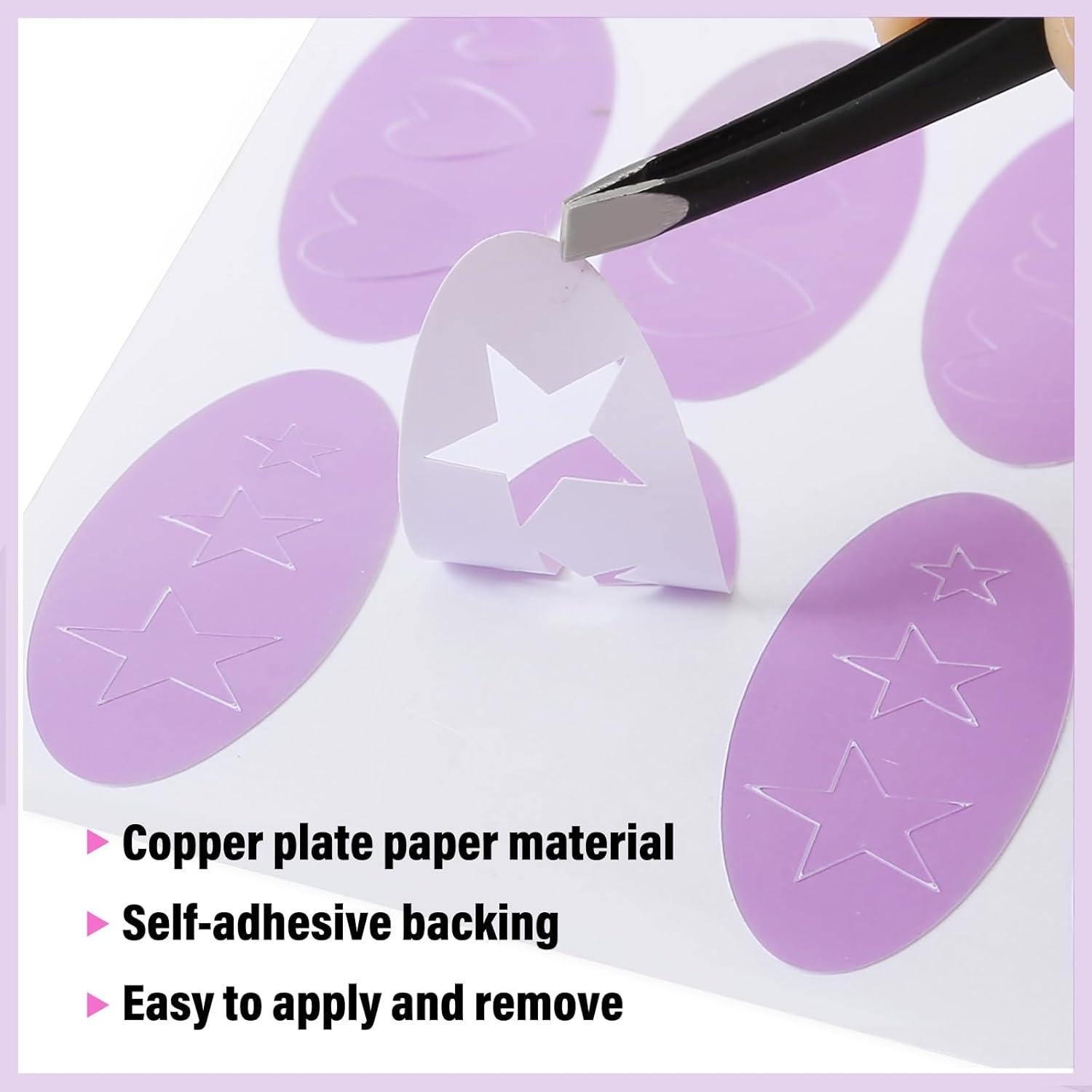 4 Hojas Calcomanías para Delineador Shenzen - Sombra de Ojos