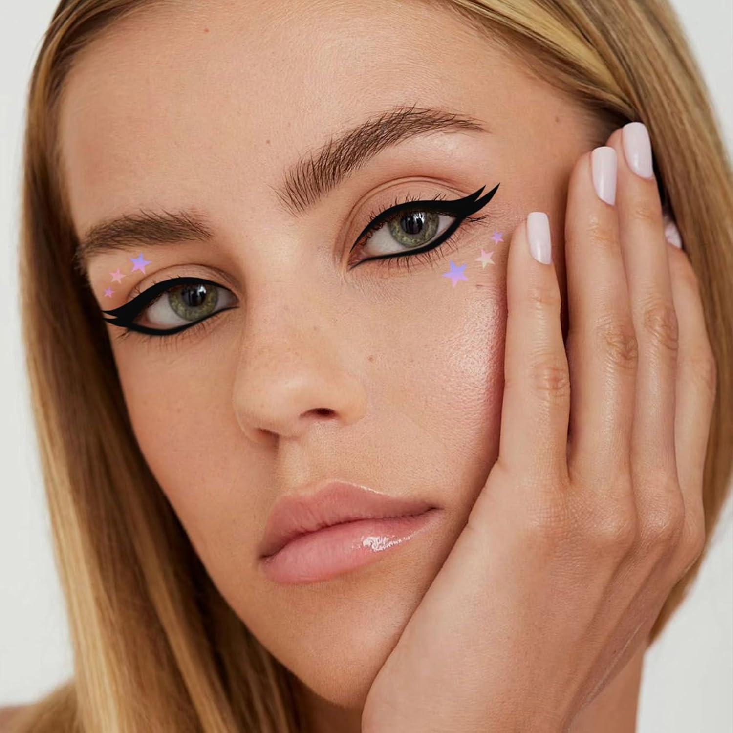 4 Hojas Calcomanías para Delineador Shenzen - Sombra de Ojos