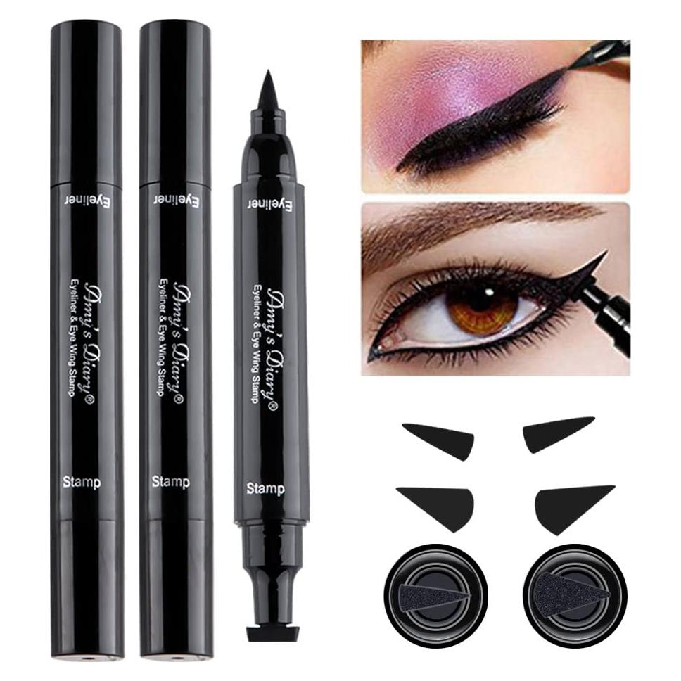 Sello de Delineador DIARIO DE AMY con 2 Bolígrafos - Impermeable