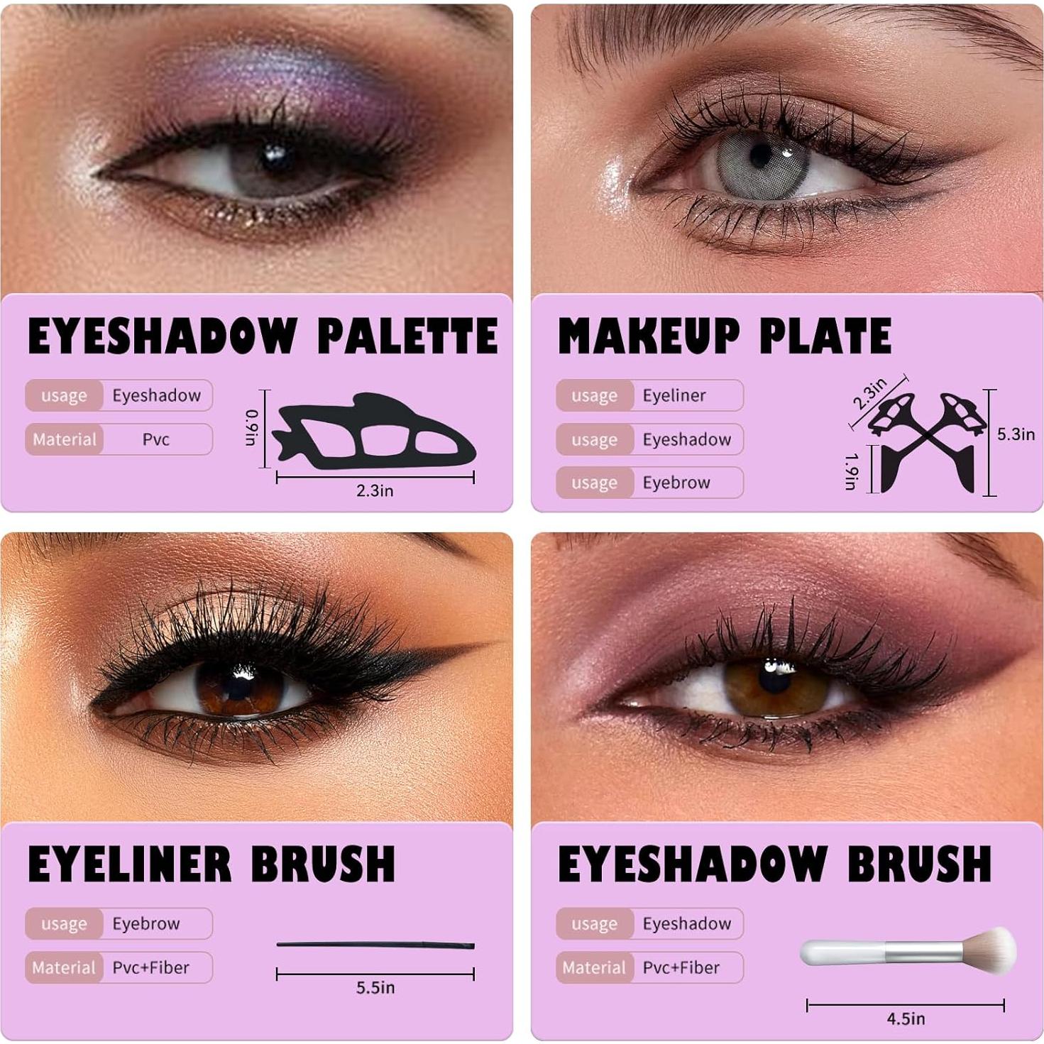 Plantilla de Sombra de Ojos 2 en 1 GiggleGear - Maquillaje Rápido