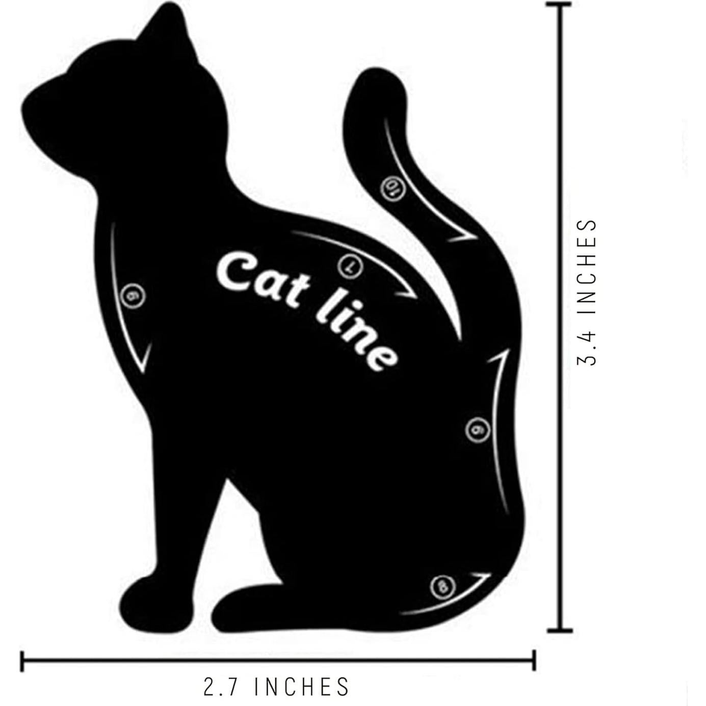 Plantillas de Eyeliner Alayna para Ojos de Gato - 10 Formas