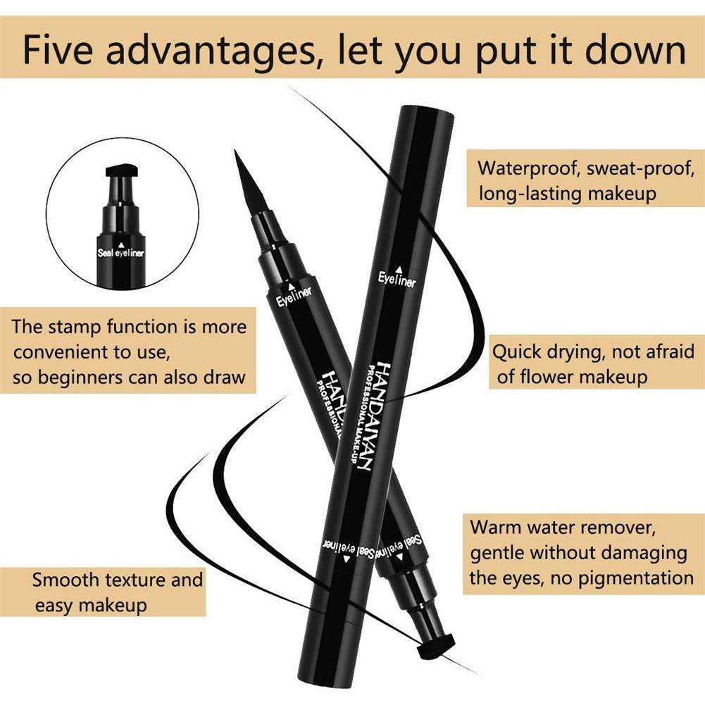 Delineador de Ojos con Alas BONNIESTORE 2 Paquete a Prueba de Agua