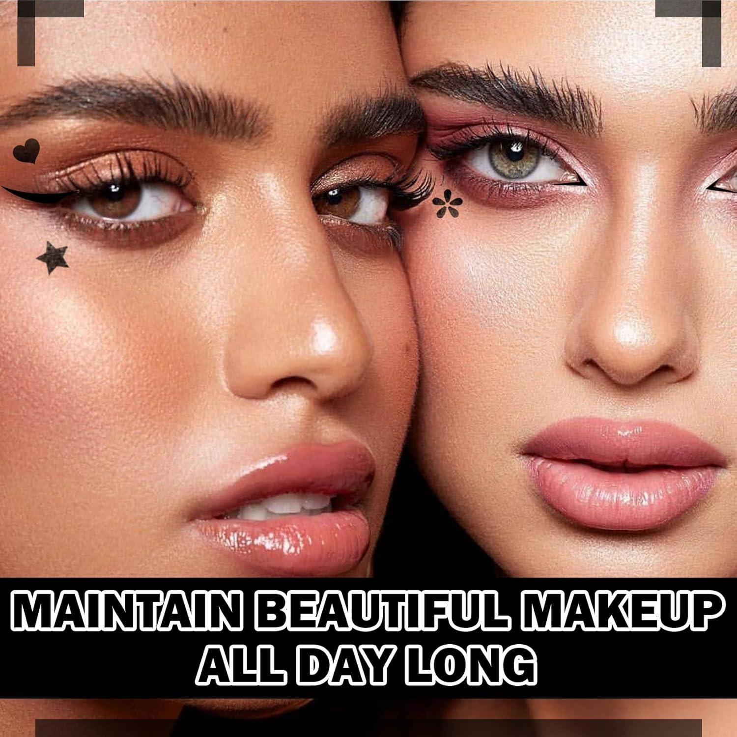 Juego de 5 Sellos de Delineador Líquido Negro WENJLYJ