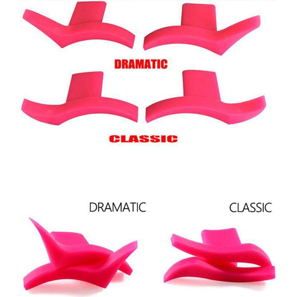 4 Pares Plantillas de Delineador de Ojos Silicona Estilo Clásico y Dramático