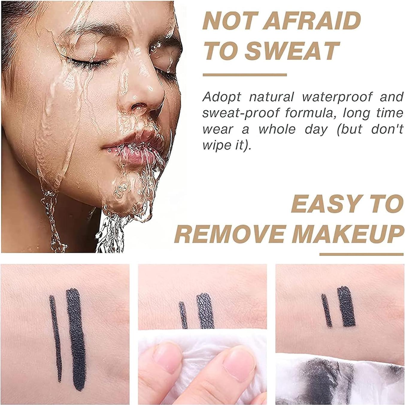 Delineador de Gel Negro BAISEN DIARY a Prueba de Agua 18g