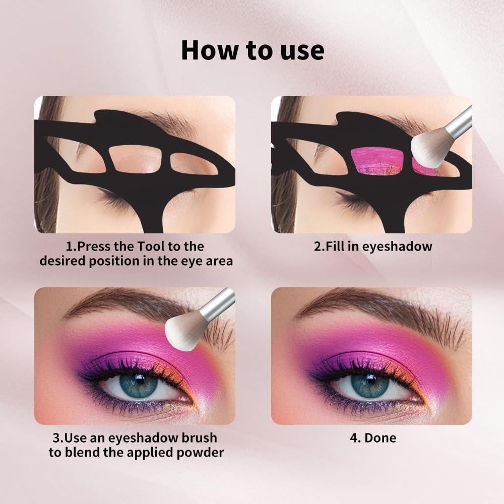 Set de 6 Plantillas de Sombra de Ojos YUMMIS Reutilizables