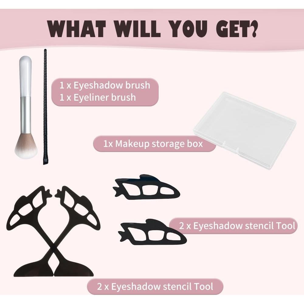 Set de 6 Plantillas de Sombra de Ojos YUMMIS Reutilizables