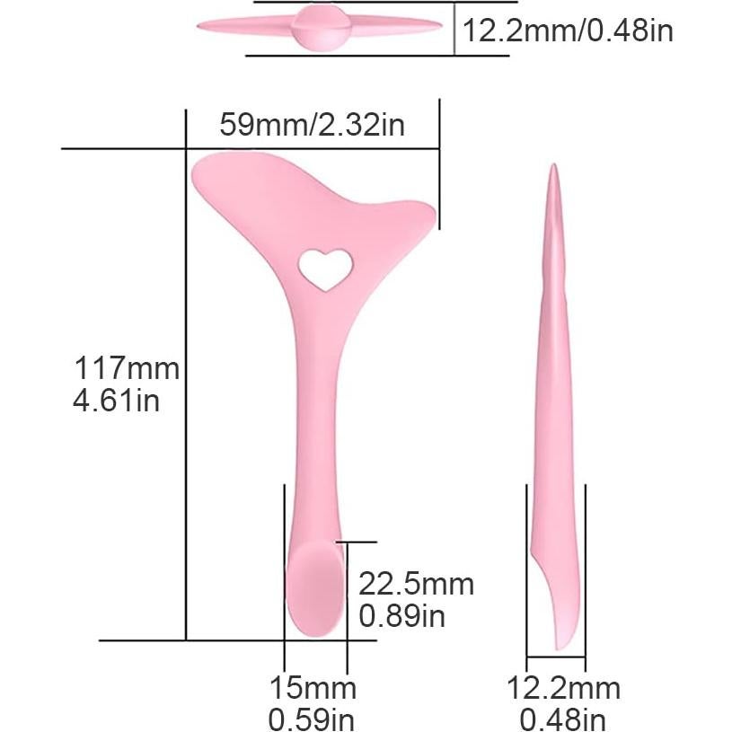 Plantilla de Eyeliner de Silicona Multifuncional Rosa