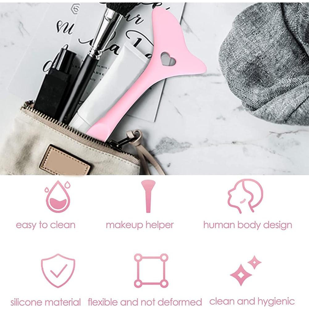 Plantilla de Eyeliner de Silicona Multifuncional Rosa