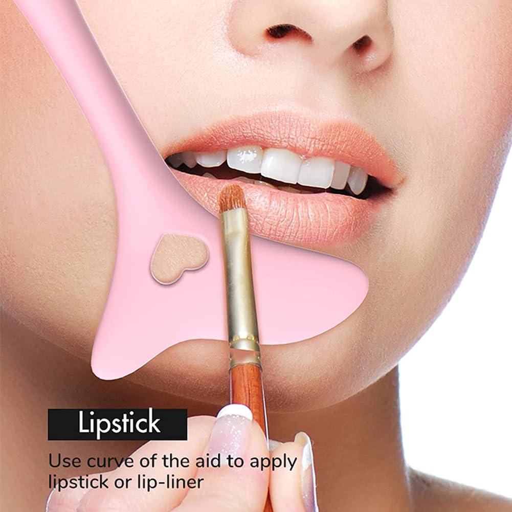 Plantilla de Eyeliner de Silicona Multifuncional Rosa