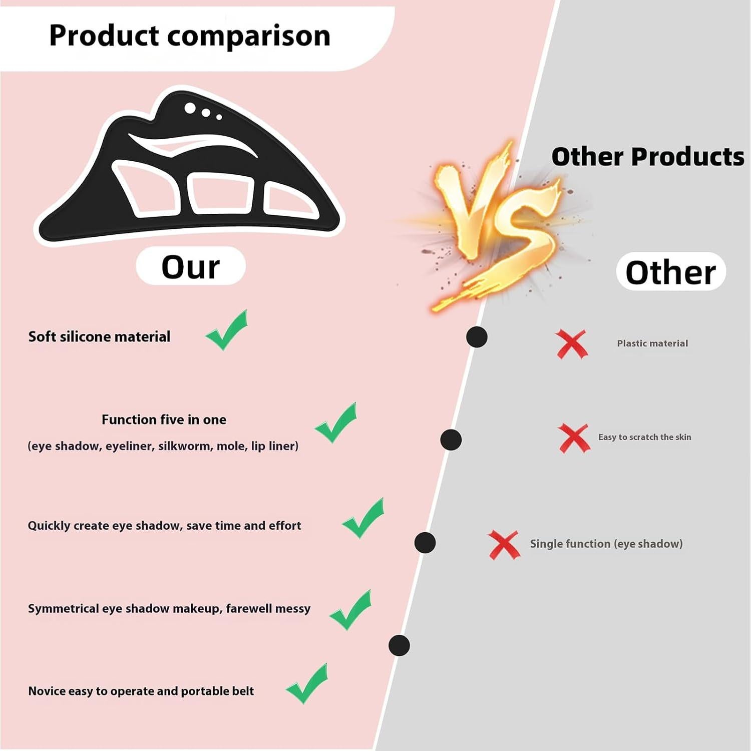 Plantillas Reutilizables para Sombra de Ojos GONGCHUANG - 2 Piezas