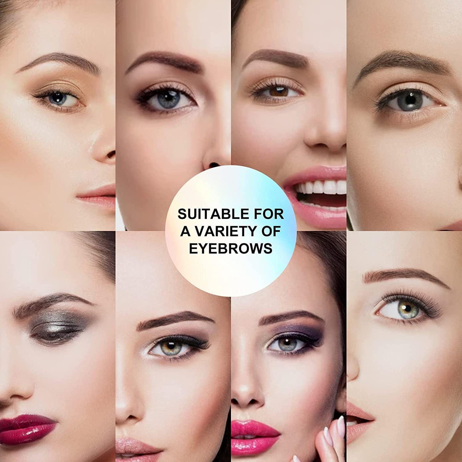 Kit de Plantillas para Cejas OETUIOW - 24 Reutilizables Impermeables