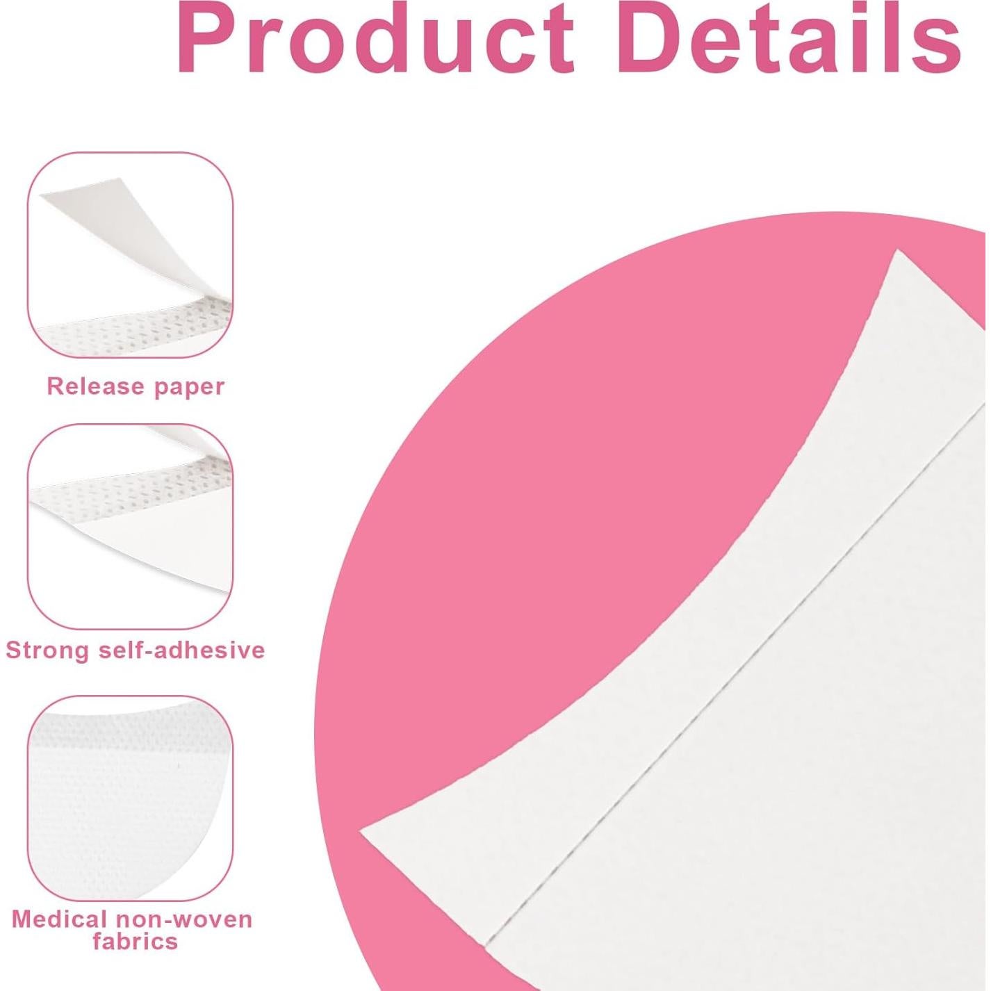 Cinta Desechable para Sombra de Ojos Giantree - 200 Pcs, 5x6.8 cm