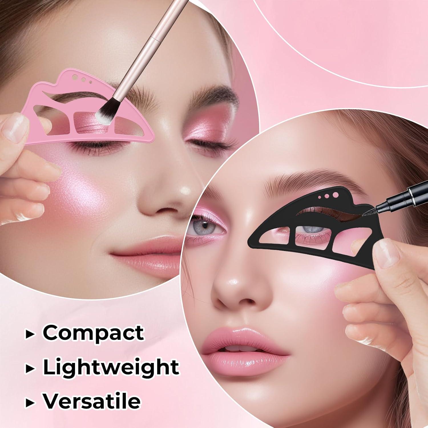 Set de Herramientas de Maquillaje Eyetour - Plantillas Sombra de Ojos y Brocha