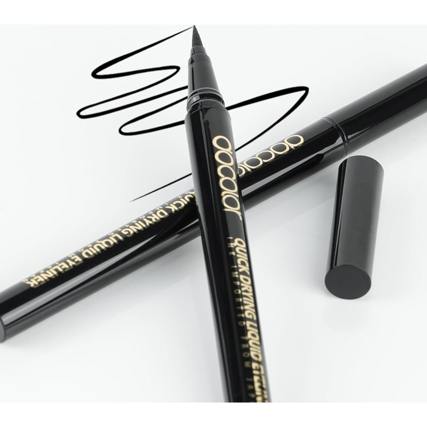 Eyeliner Líquido Impermeable Docolor Negro 1 Cuenta Preciso
