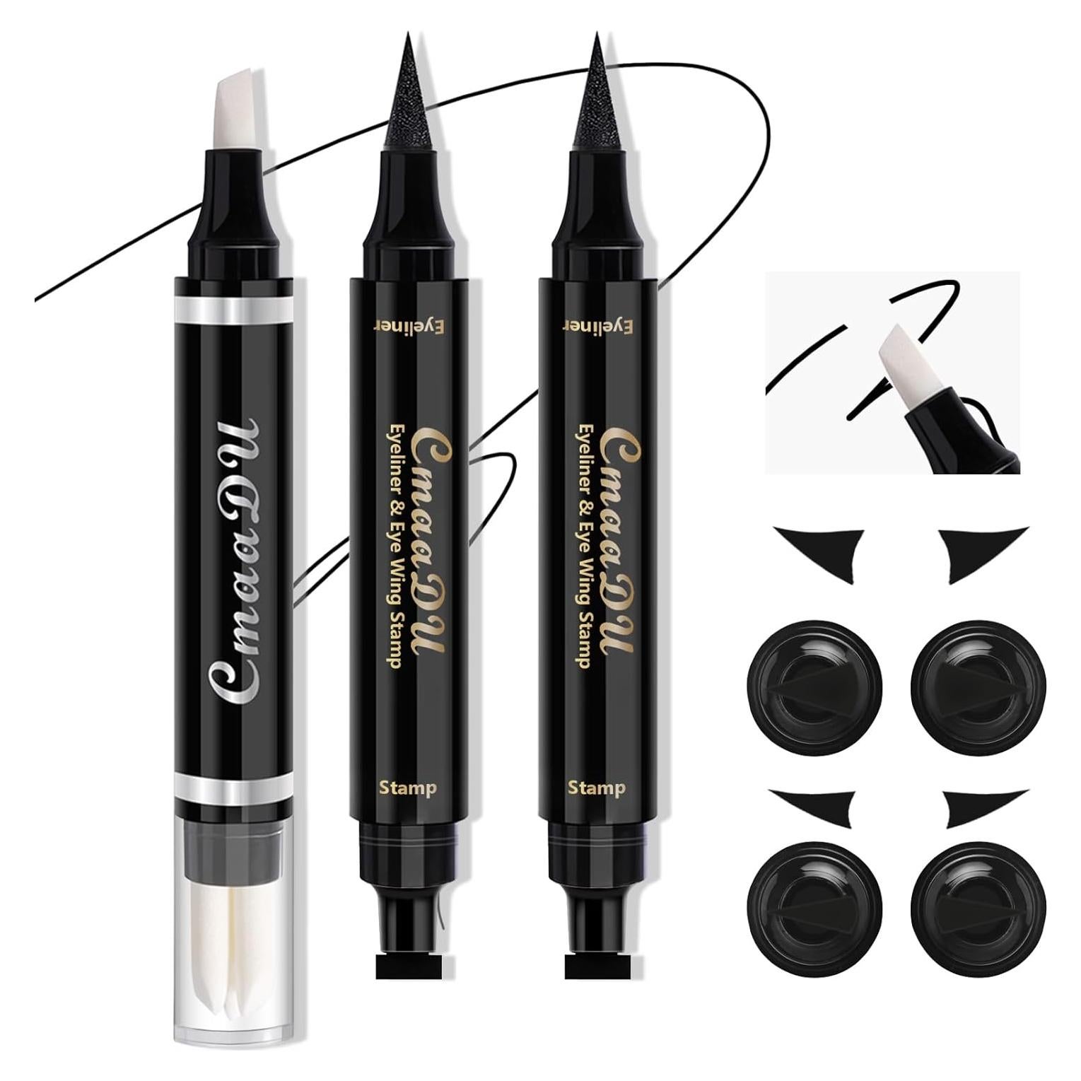 Juego de Sellos de Delineador de Ojos con Bolígrafos Limpiadores