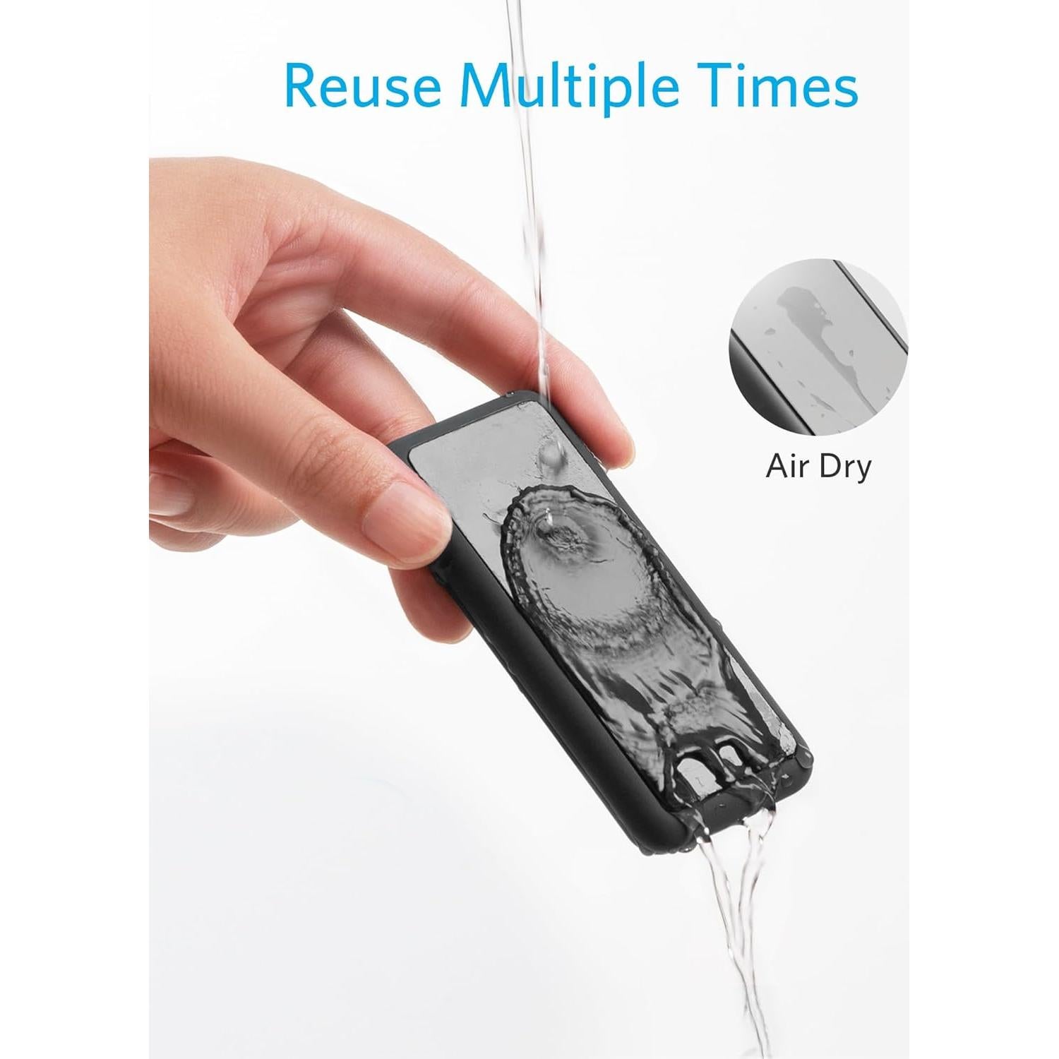 Organizador de Cables Anker A8891 - 5 Clips Magnéticos Negro