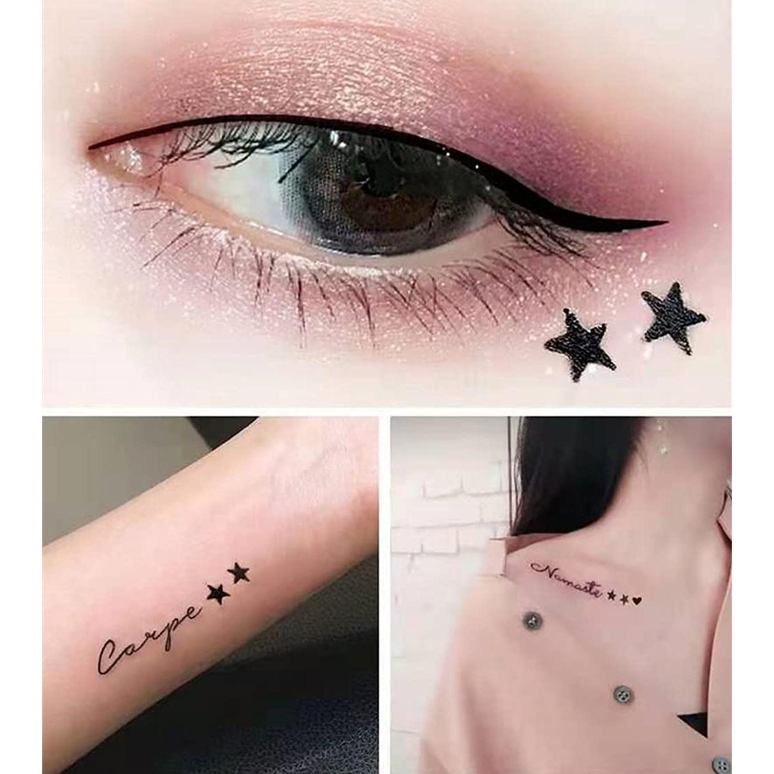 Delineador Líquido Go Ho a Prueba de Agua 2 PCS Corazón y Estrella