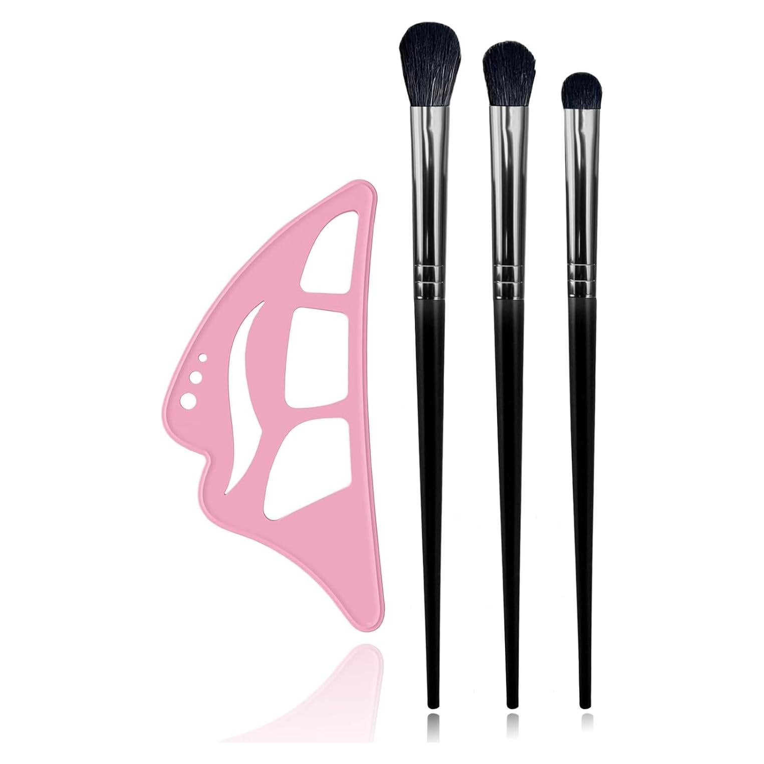 Plantillas de Sombra de Ojos y Eyeliner Reutilizables Rosa