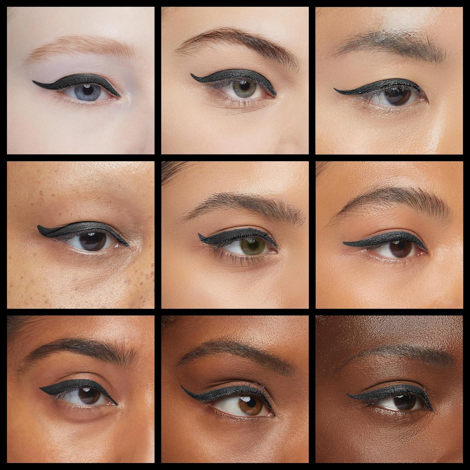 Eyeliner Líquido Negro Doble Punta Linble - Impermeable 8mm