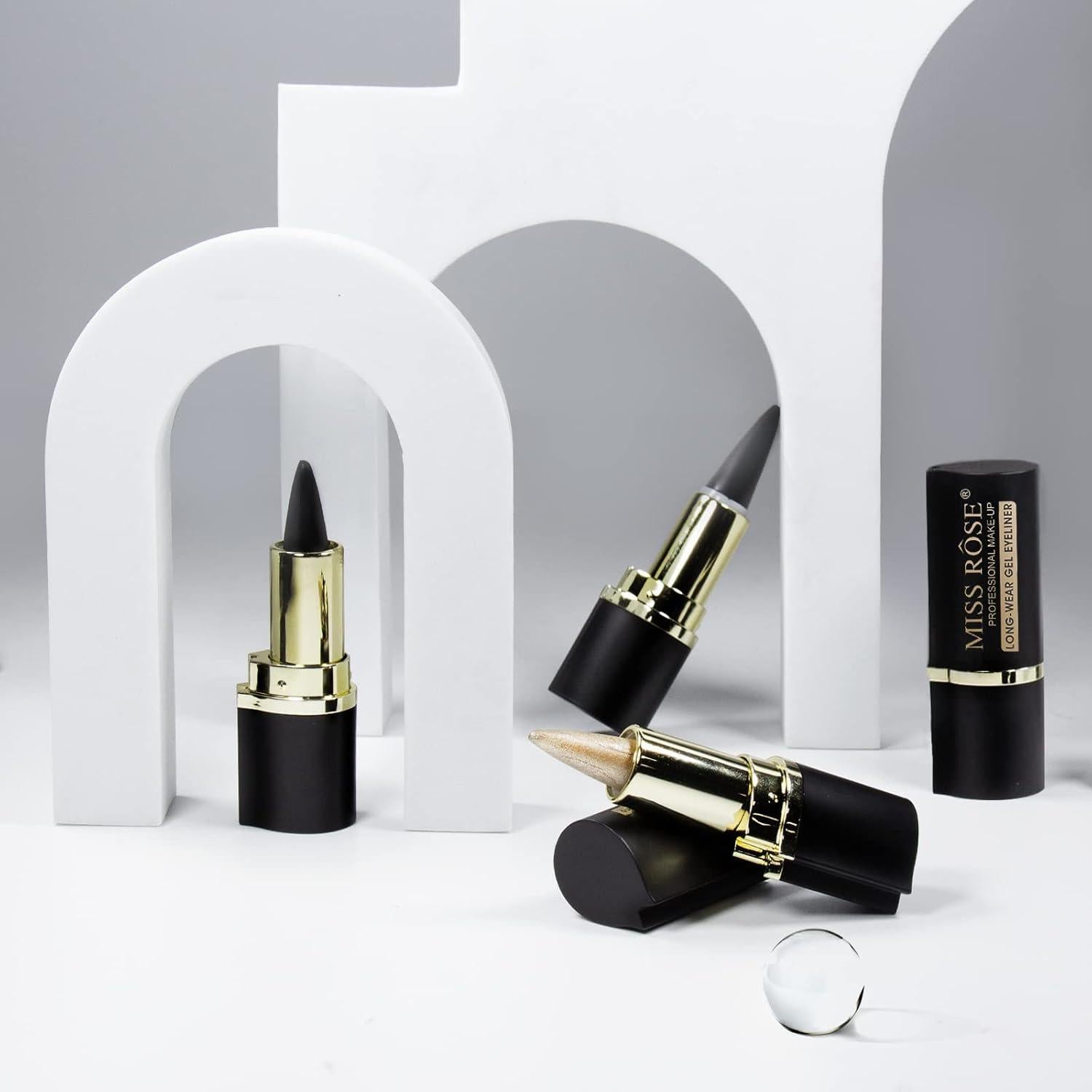 Set de Delineadores de Ojos en Gel MISS ROSE M - 4 Colores