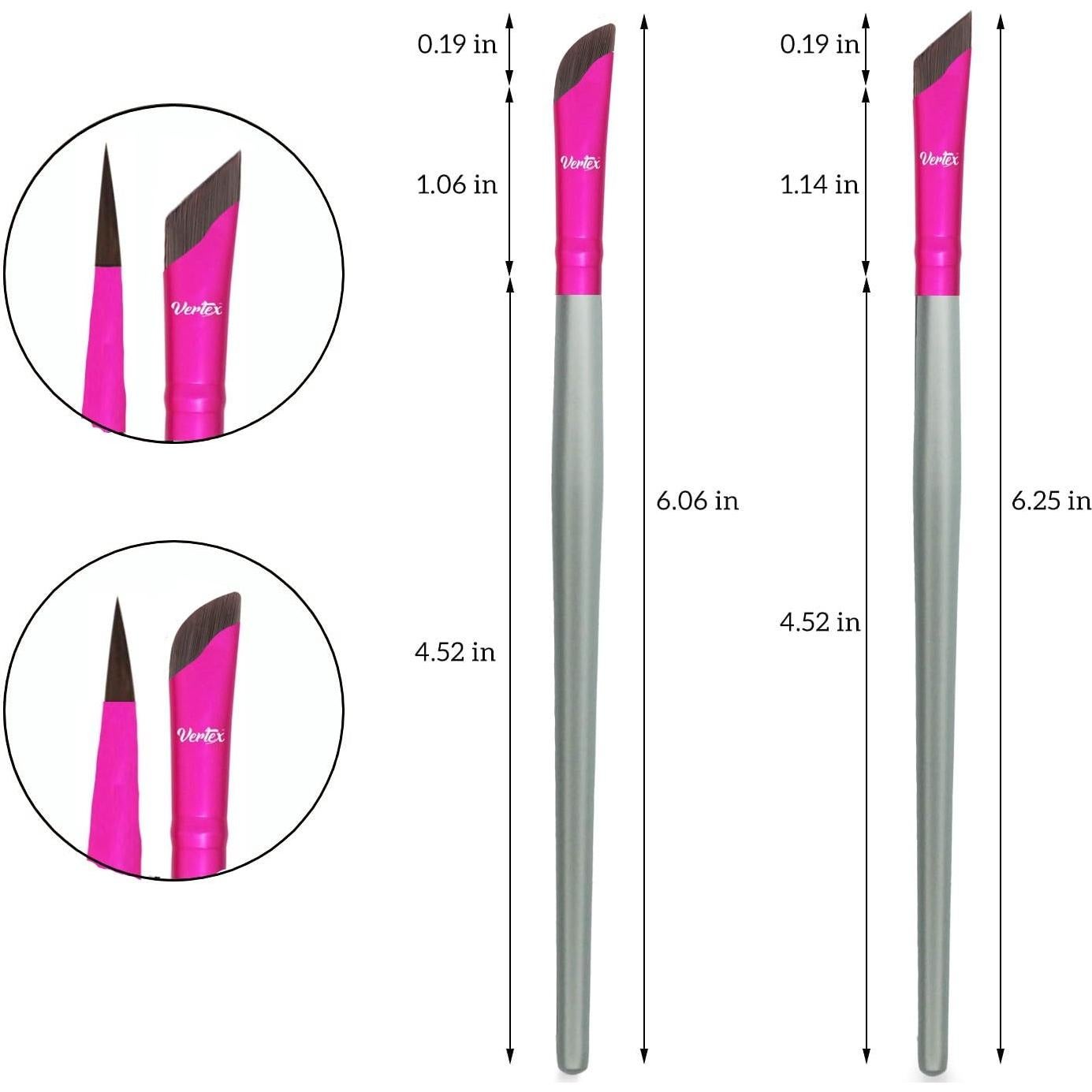 Juego de Pinceles para Delineador Vertex Beauty - Precisión y Suavidad