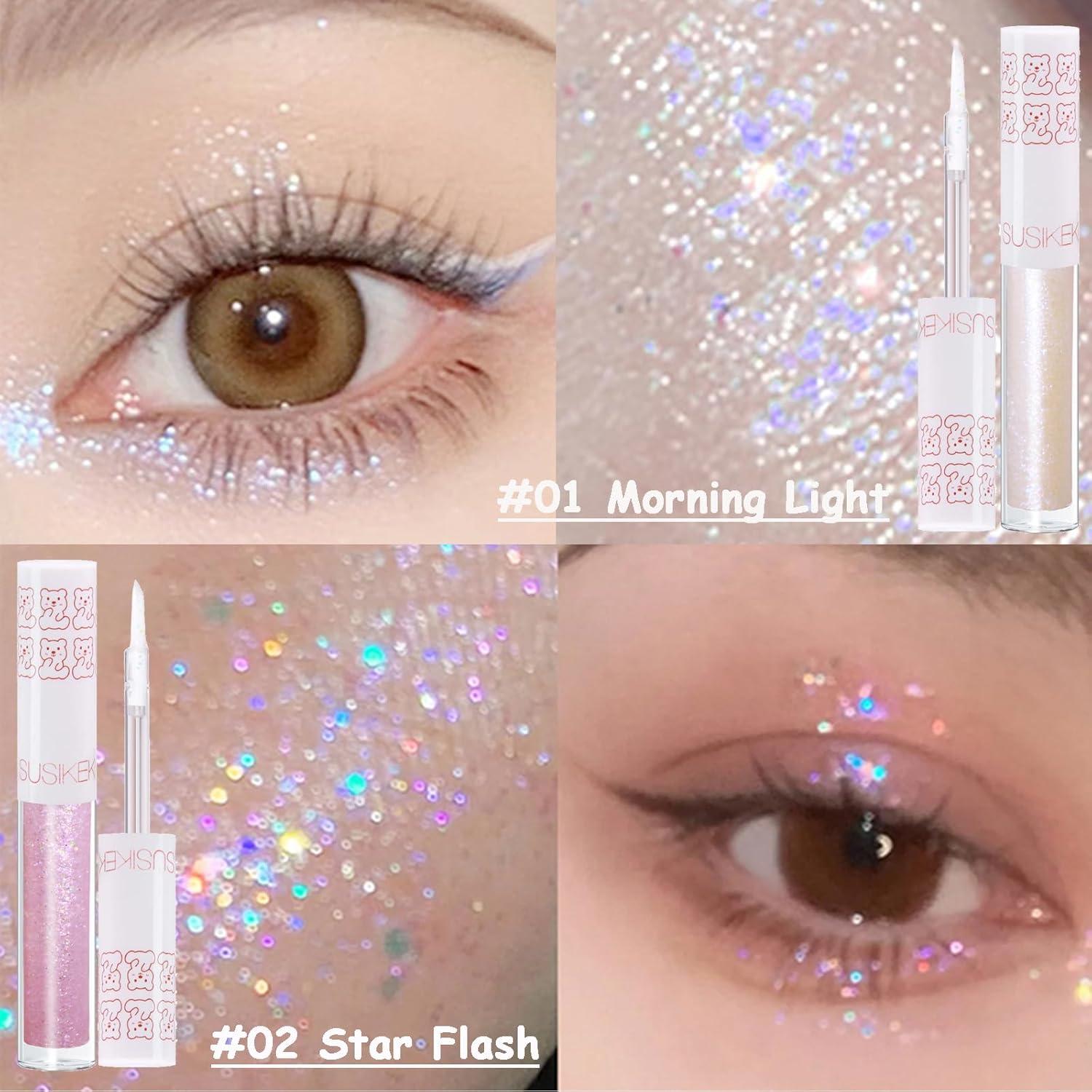 Set de 6 Sombra de Ojos Líquida Brillante SUSIKEKI