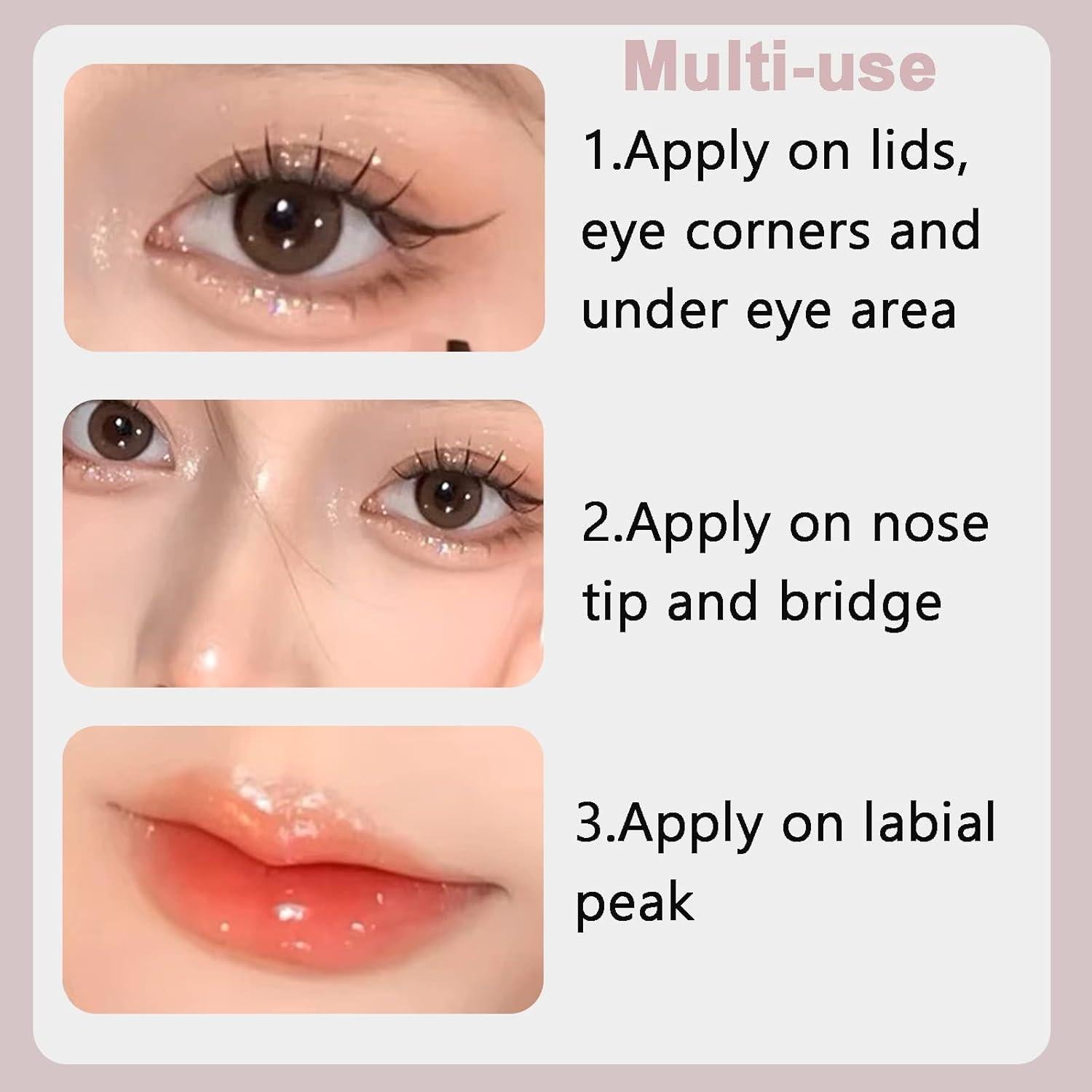 Set de 6 Sombra de Ojos Líquida Brillante SUSIKEKI