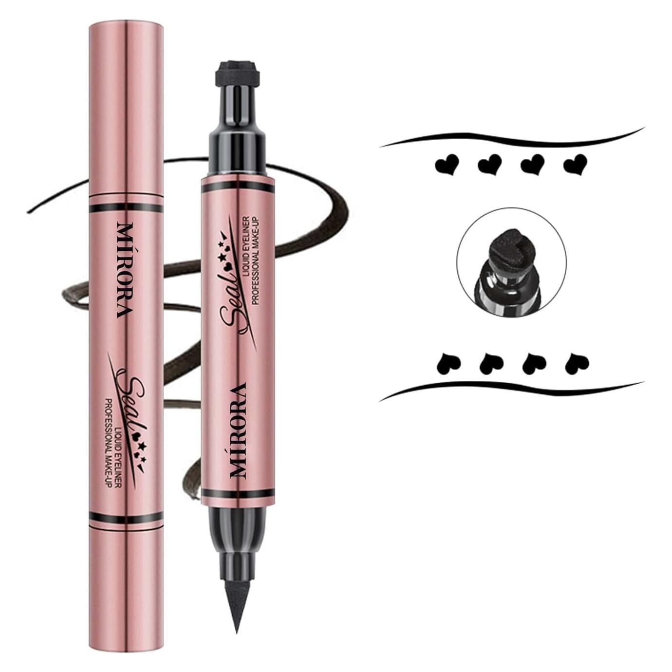 Sello de Eyeliner Multifuncional MIRORA Negro 10mm Resistente