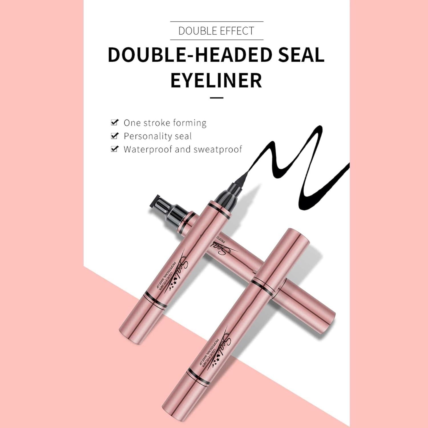 Sello de Eyeliner Multifuncional MIRORA Negro 10mm Resistente