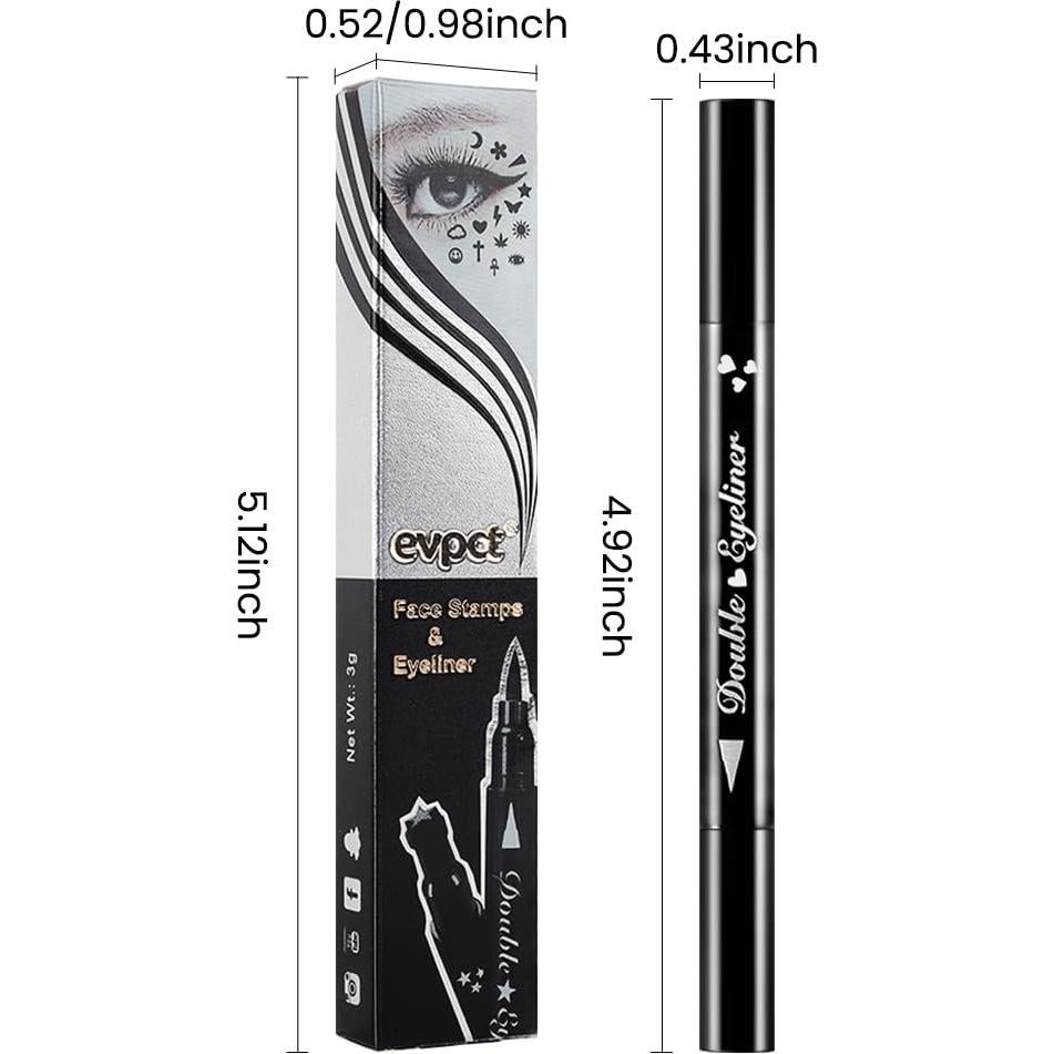 Eyeliner Líquido Doble Cabeza BINGBRUSH Rojo Corazón