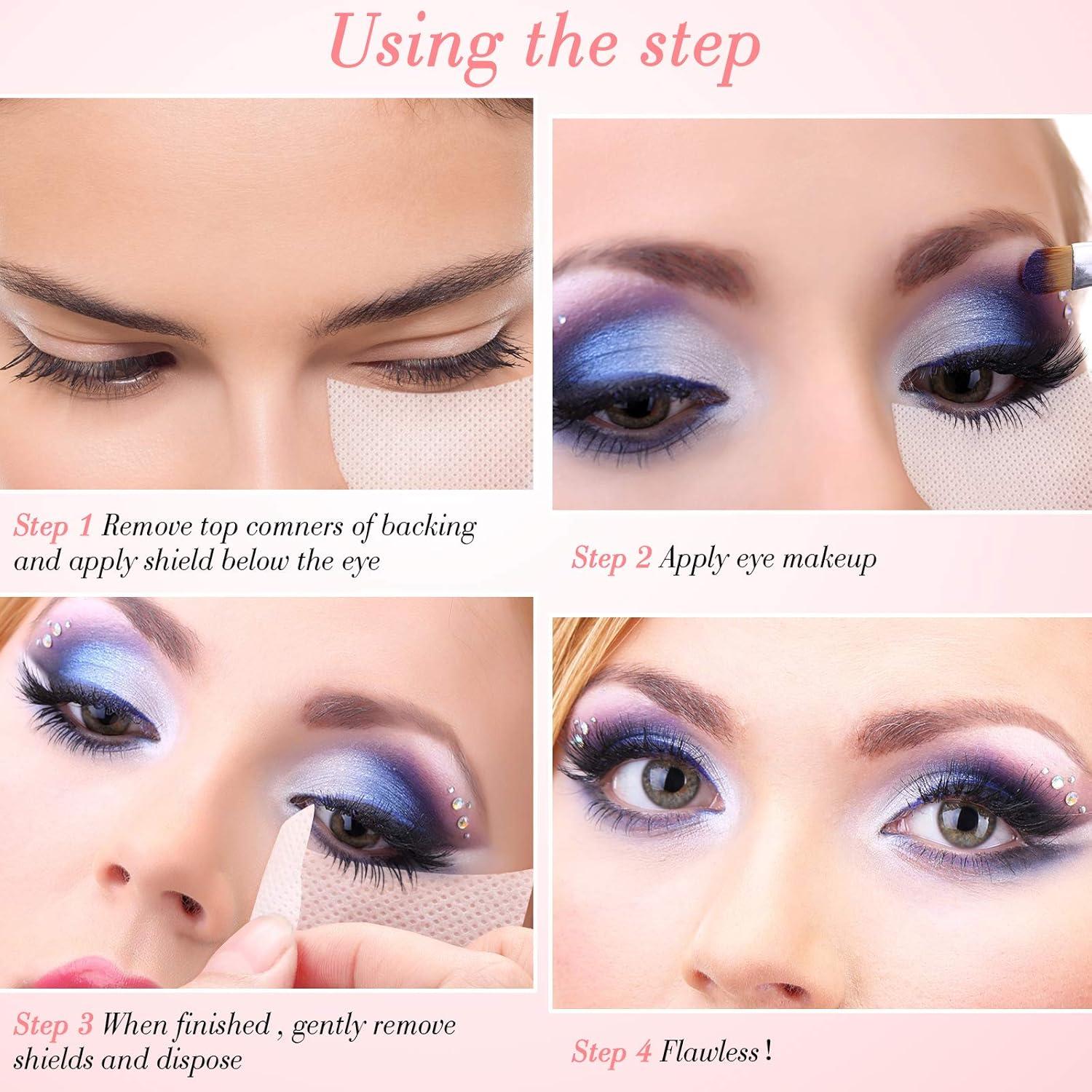 600 Piezas Parches de Sombra de Ojos Blancos Zhanmai 40x58mm