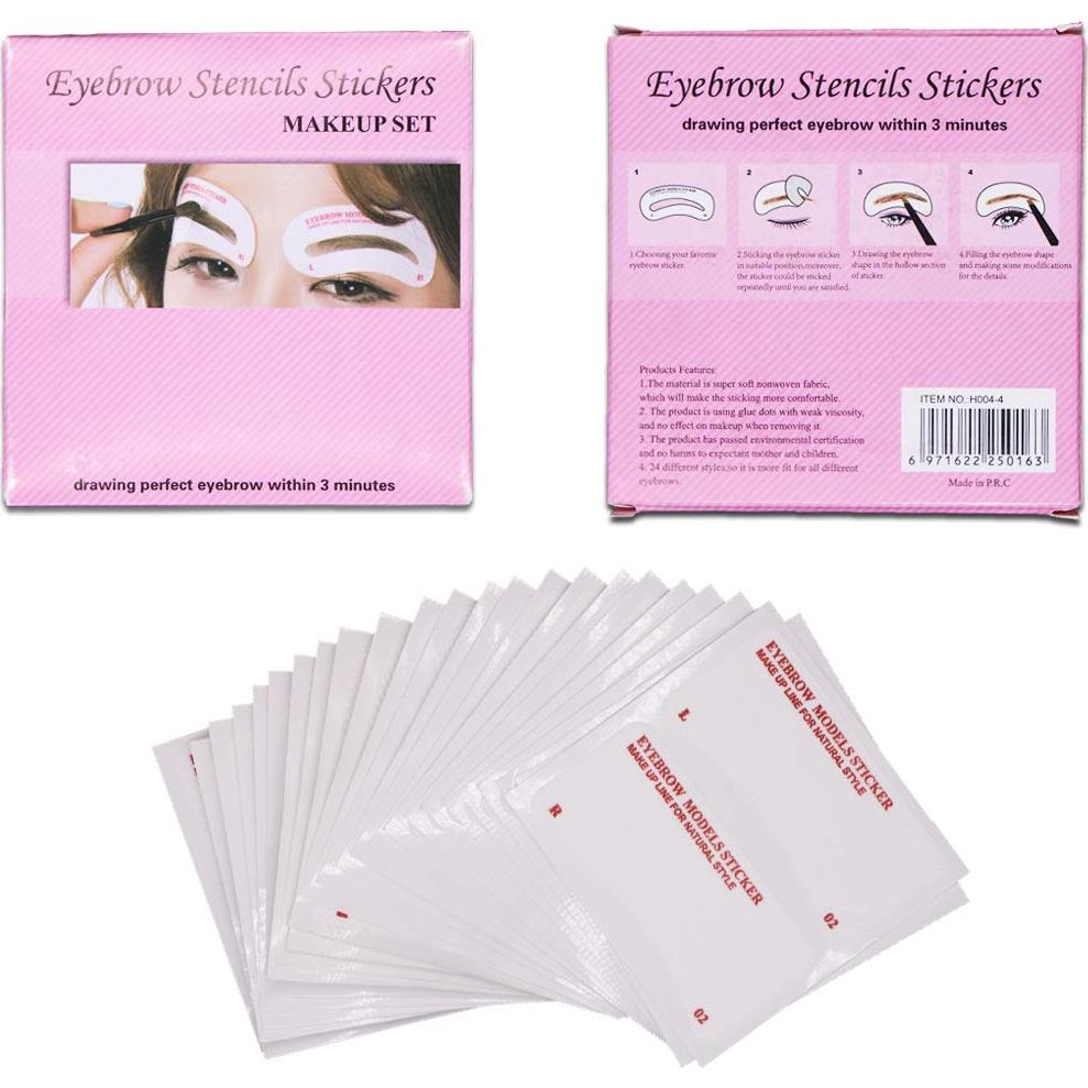 Kit de Plantillas para Cejas MiMiLai 60 PCS 6 Estilos