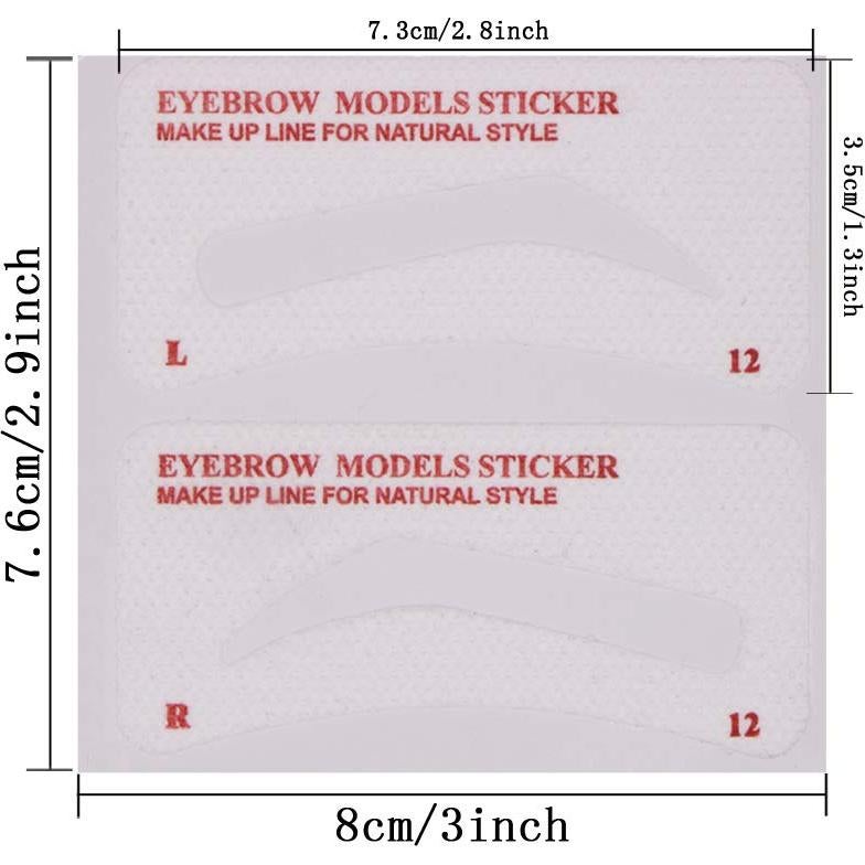 Kit de Plantillas para Cejas MiMiLai 60 PCS 6 Estilos