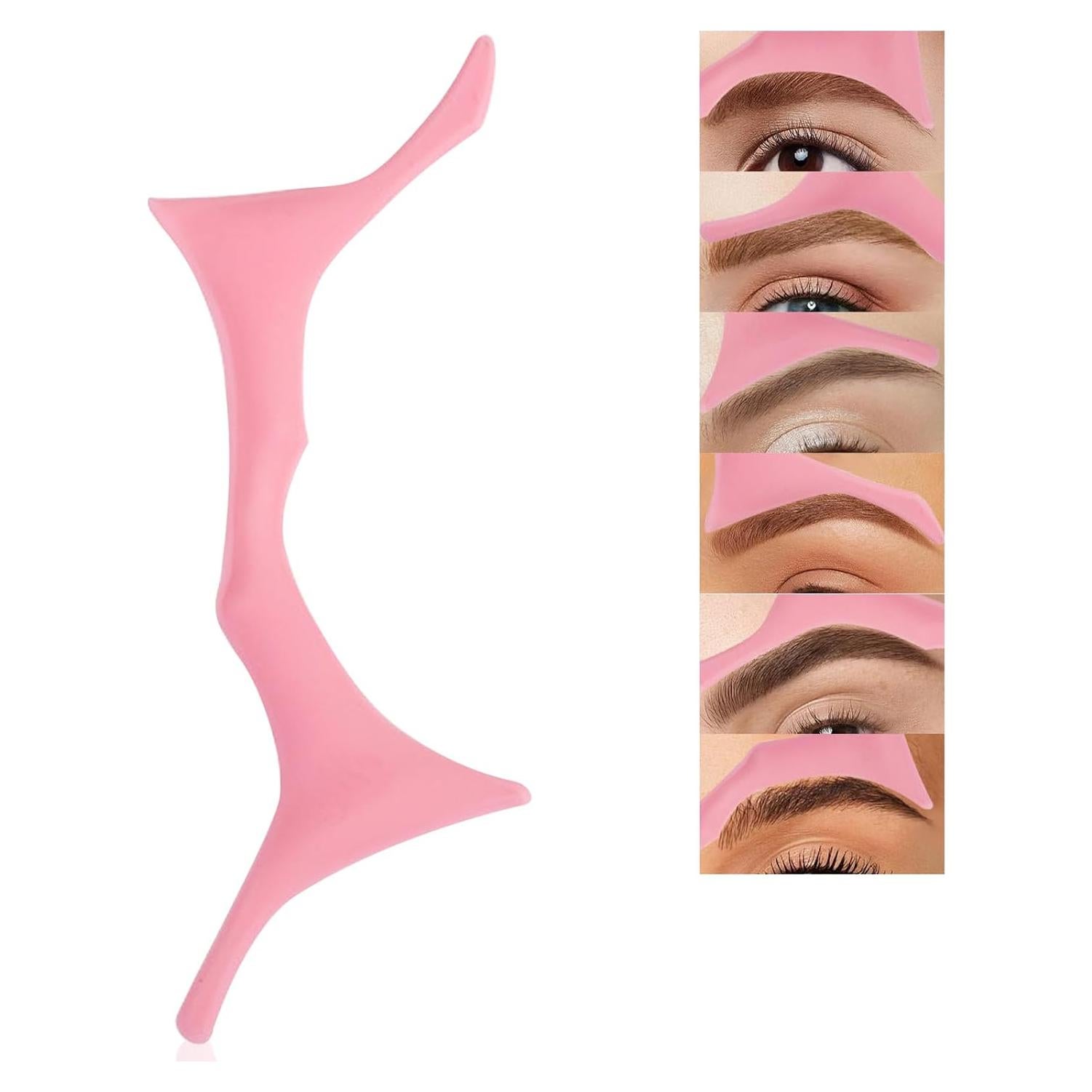 Plantillas de Cejas de Silicona HOSAILY 6 Formas Reutilizables