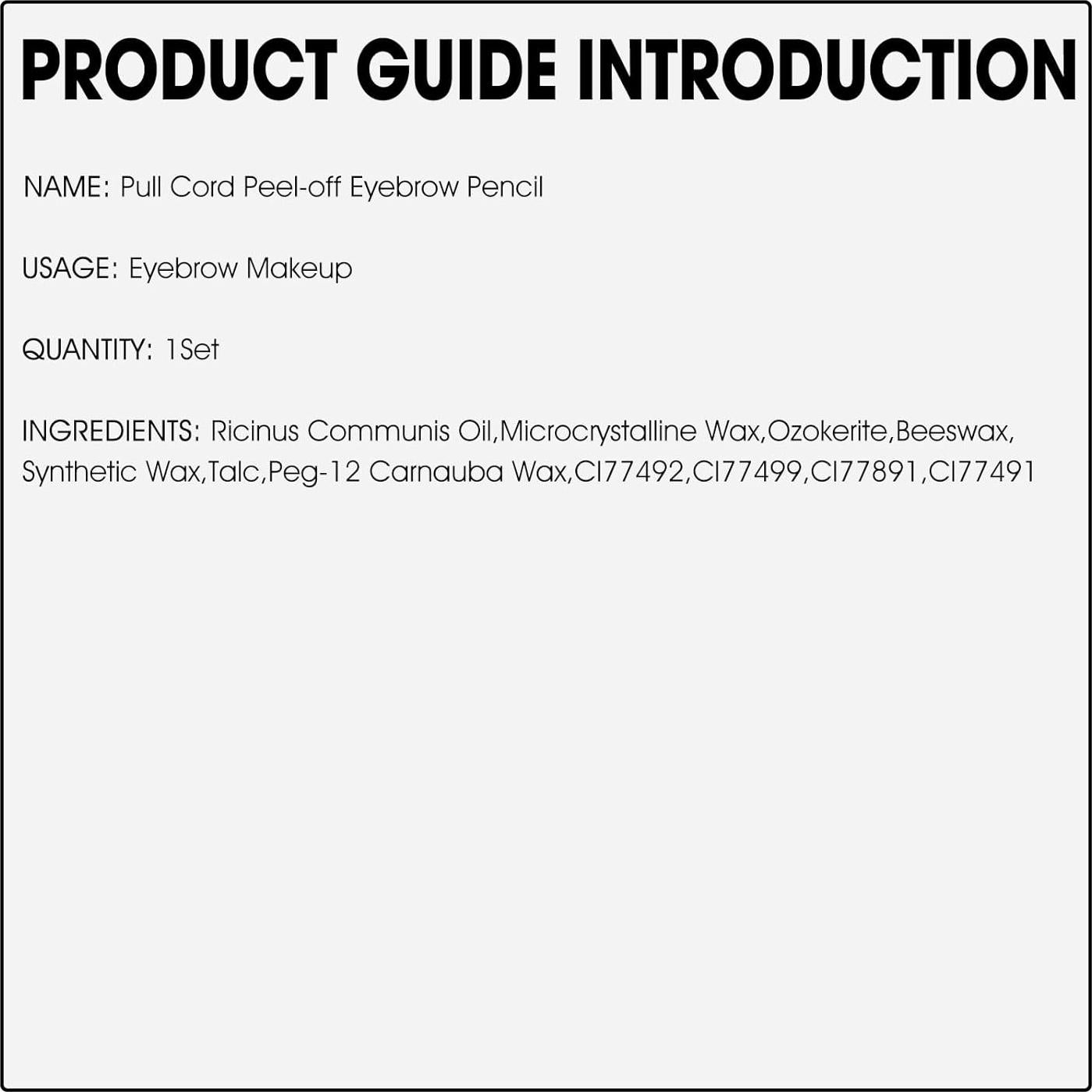 Kit de Lápices de Cejas Impermeables LSxia - 5 Marrón Claro + 1 Blanco