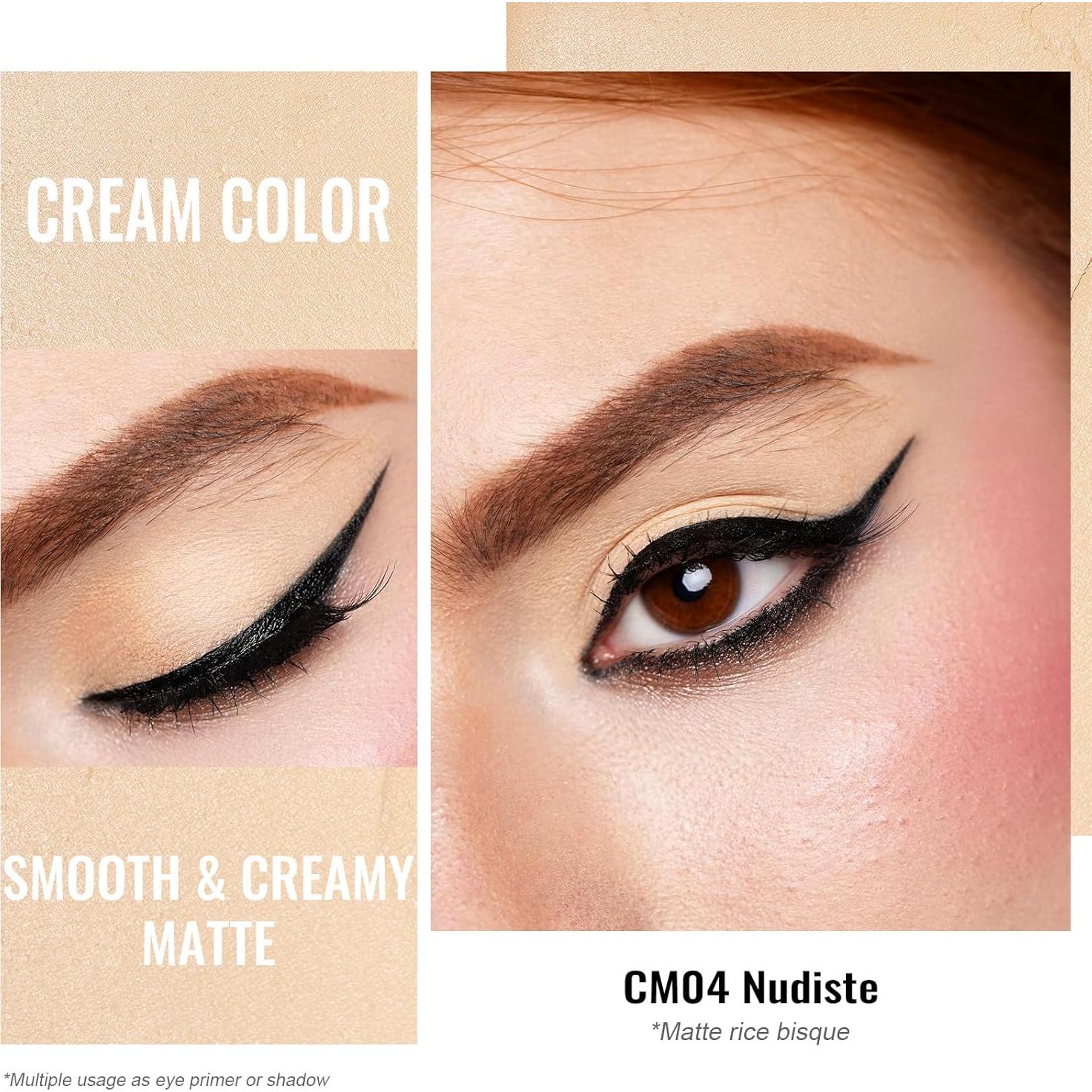 Sombra de Ojos Mate 3-en-1 Oulac CM04 Nudiste 40g