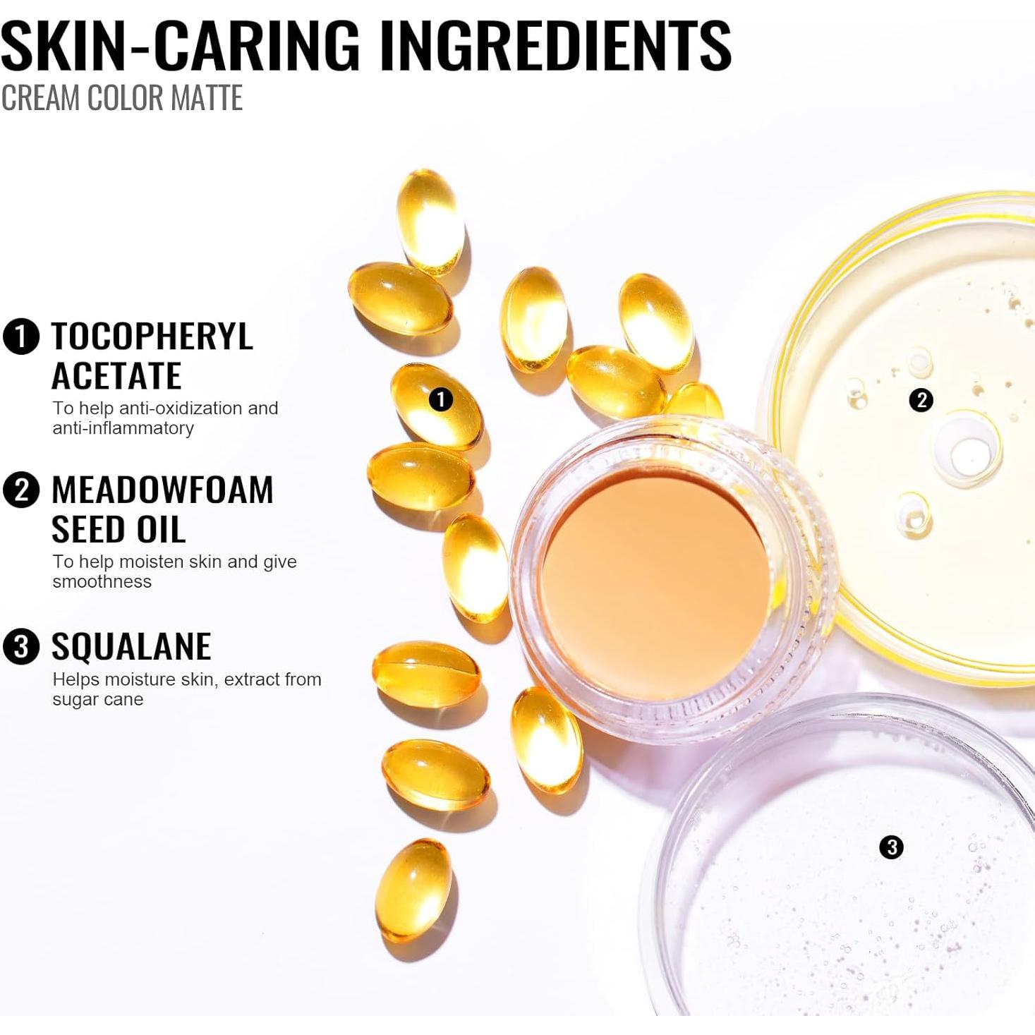 Sombra de Ojos Mate 3-en-1 Oulac CM04 Nudiste 40g