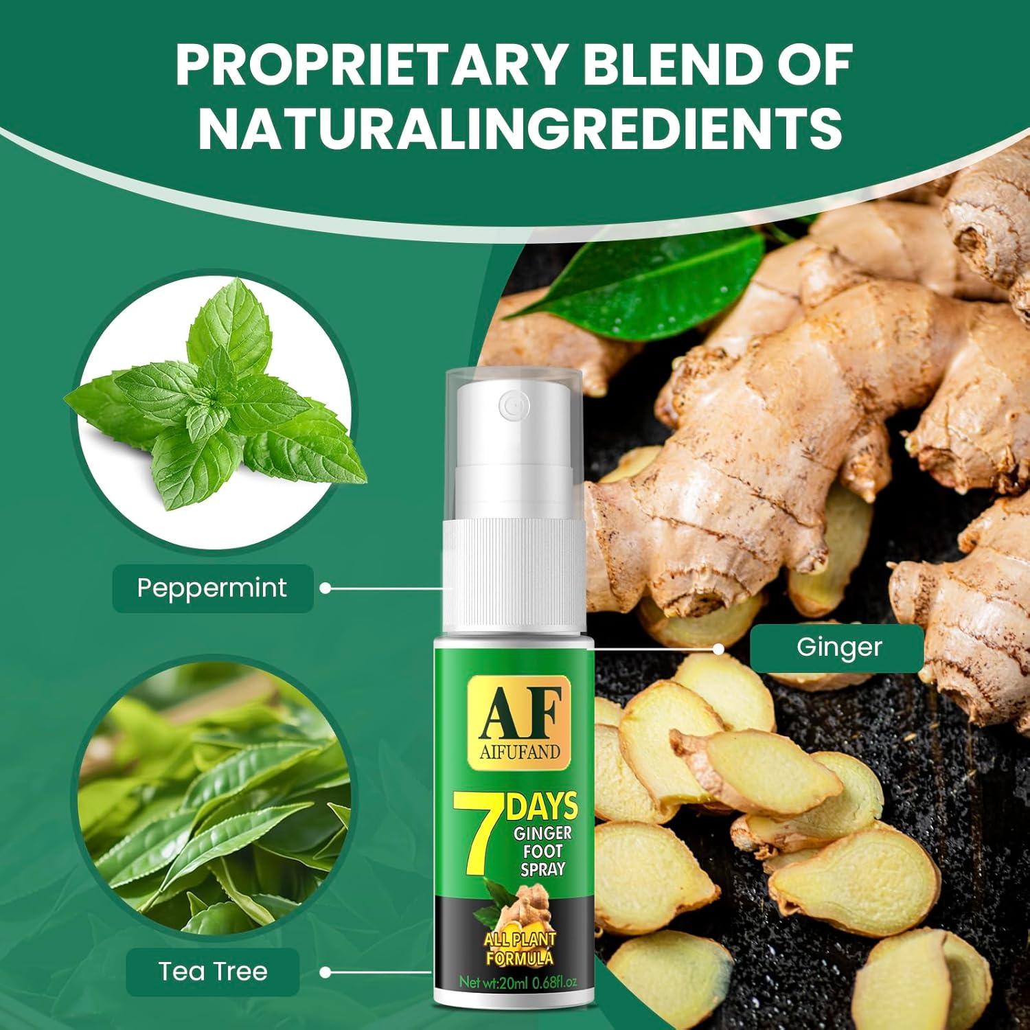 Spray para Pies AIFUFAND de Jengibre 20ml - Cuidado Natural