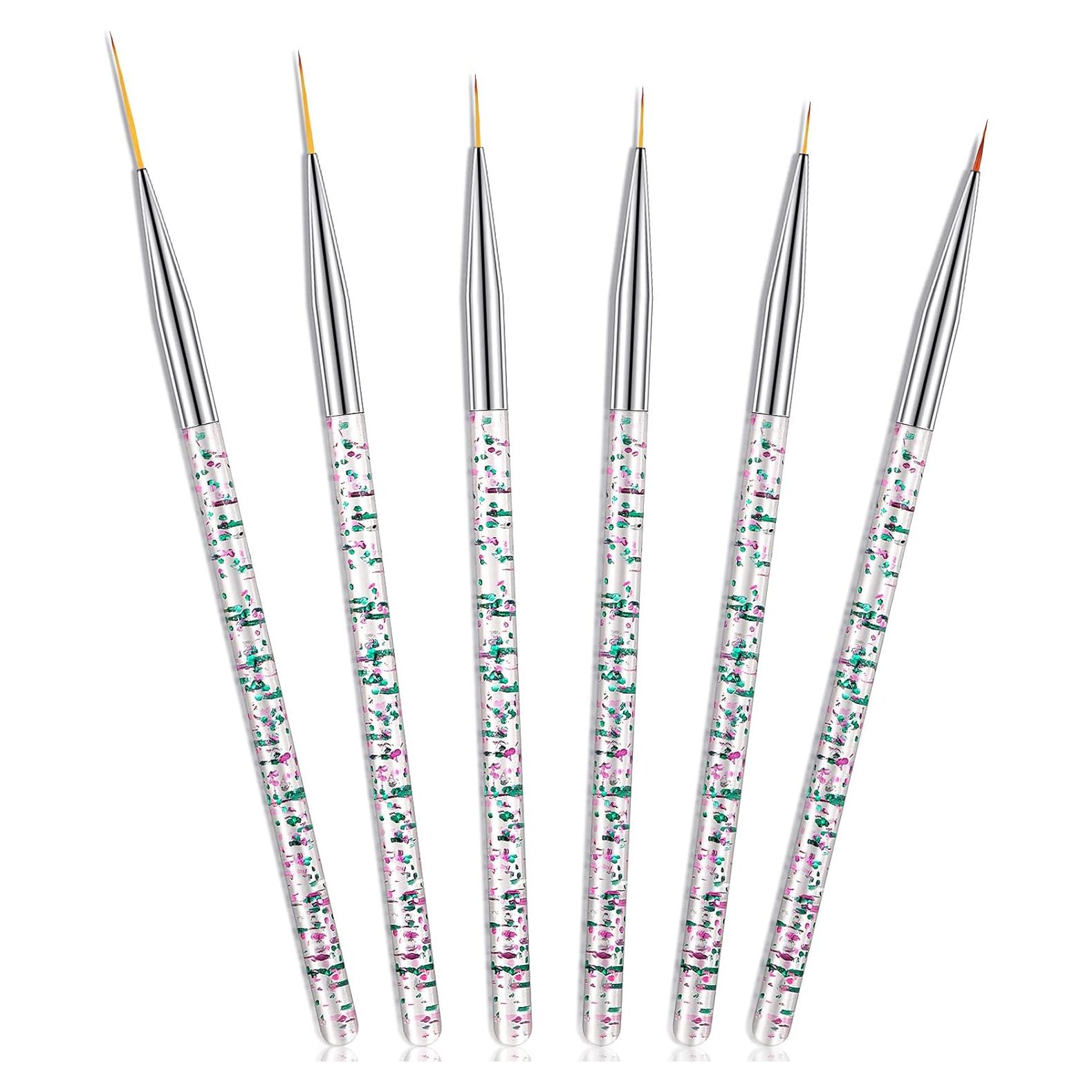 Pinceles de Delineador de Ojos Maitys 6 Pcs Punta Fina