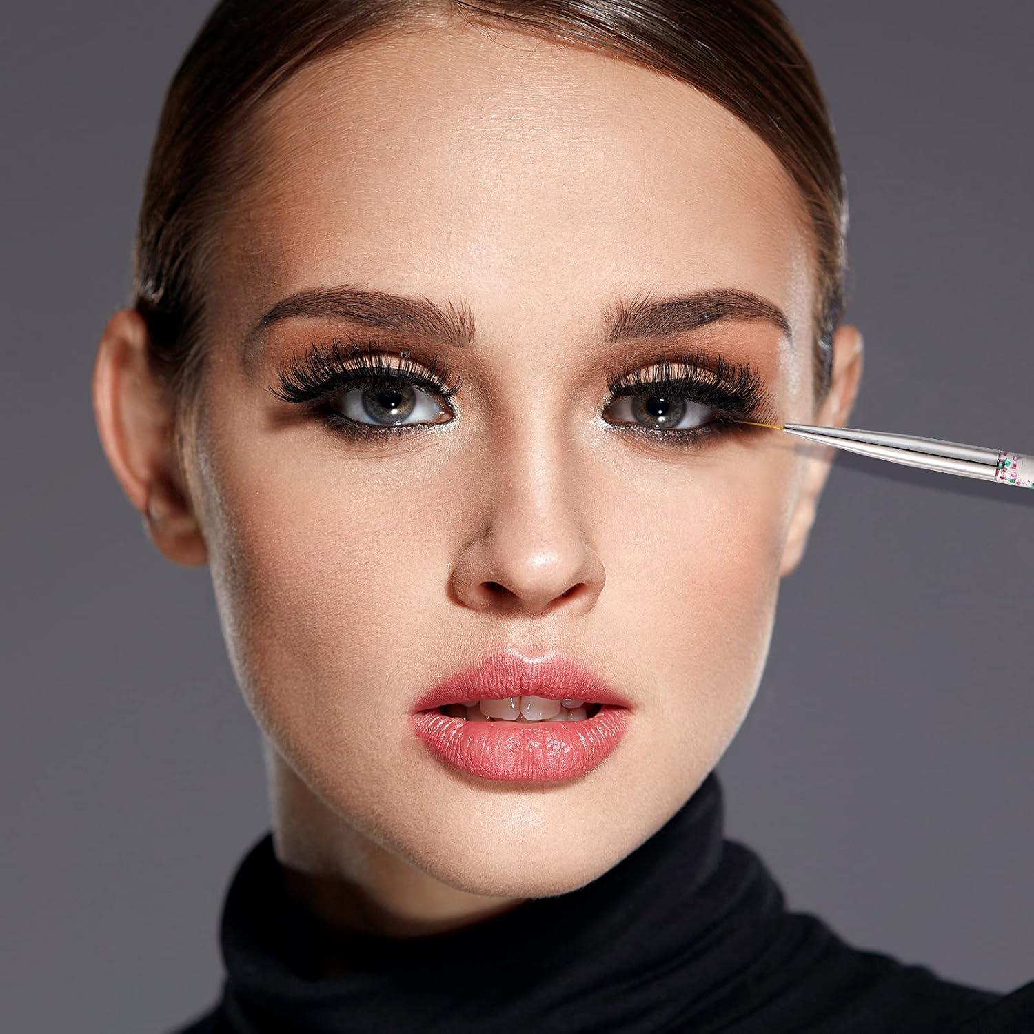 Pinceles de Delineador de Ojos Maitys 6 Pcs Punta Fina