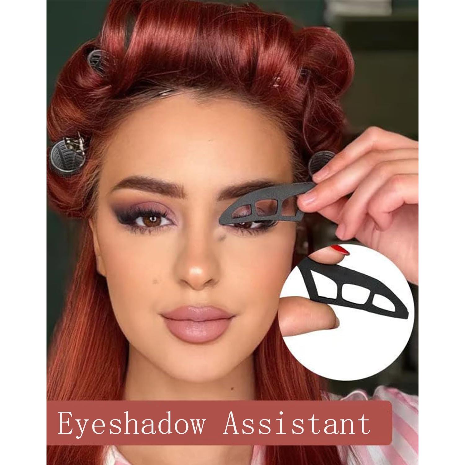 Eyetour Eyeshadow Tool, Eye Makeup Aid & Eye Stencils for Makeup, Quick Make-Up Stencils with brush - 2 Pack