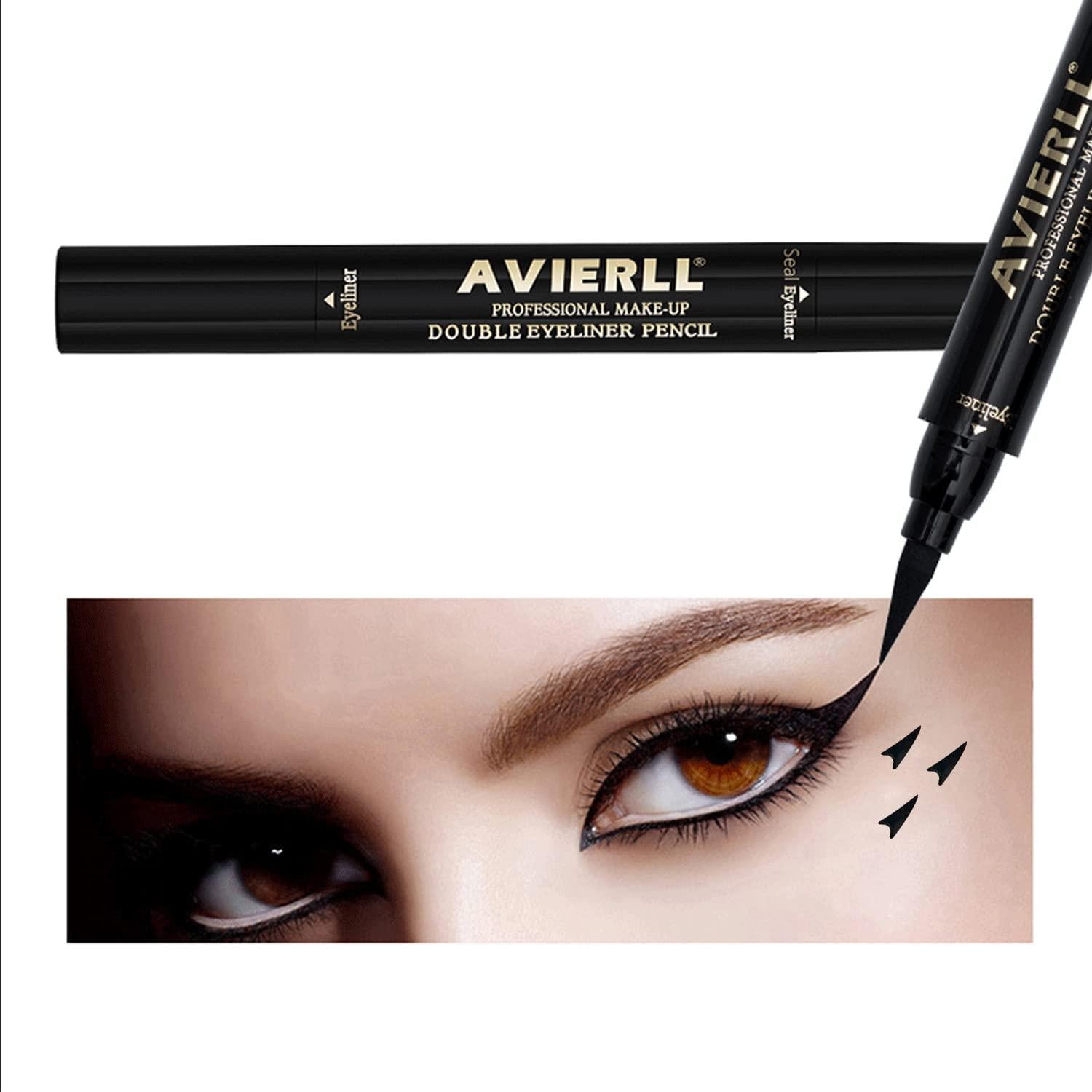 Delineador de Ojos con Sello AVIERLL B12 Negro Impermeable