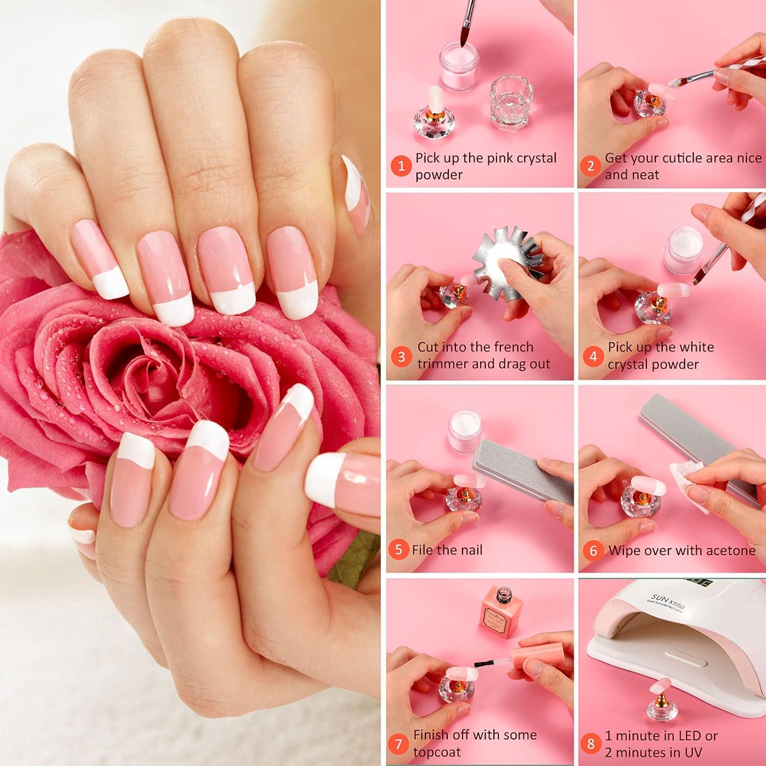 Juego de Herramientas de Manicura Honoson 6 Piezas Plata