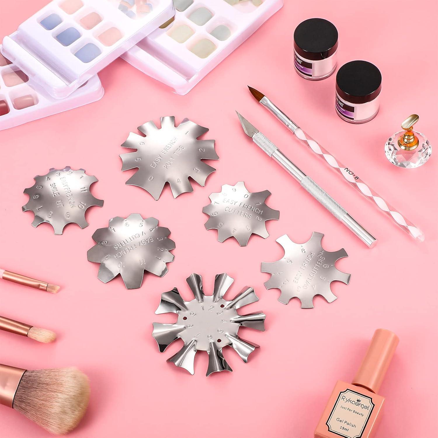 Juego de Herramientas de Manicura Honoson 6 Piezas Plata