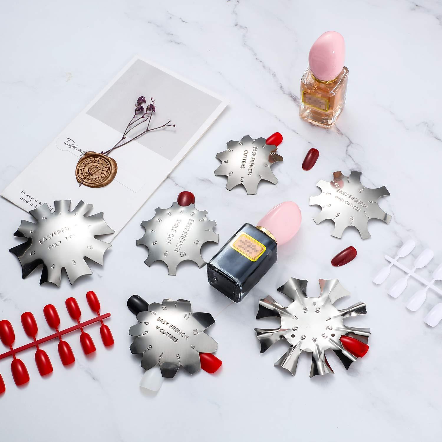 Kit de Cortadores de Borde de Manicura Mudder - 6 Patrones de Acero Inoxidable