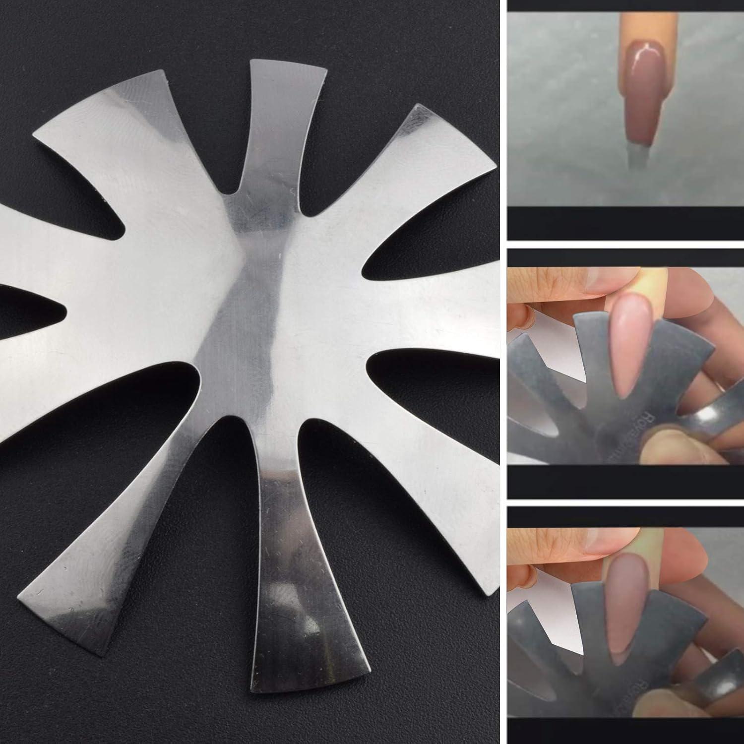 Cortador de Uñas Francesas HJ-NAT196 Acero Inoxidable 9 Tamaños